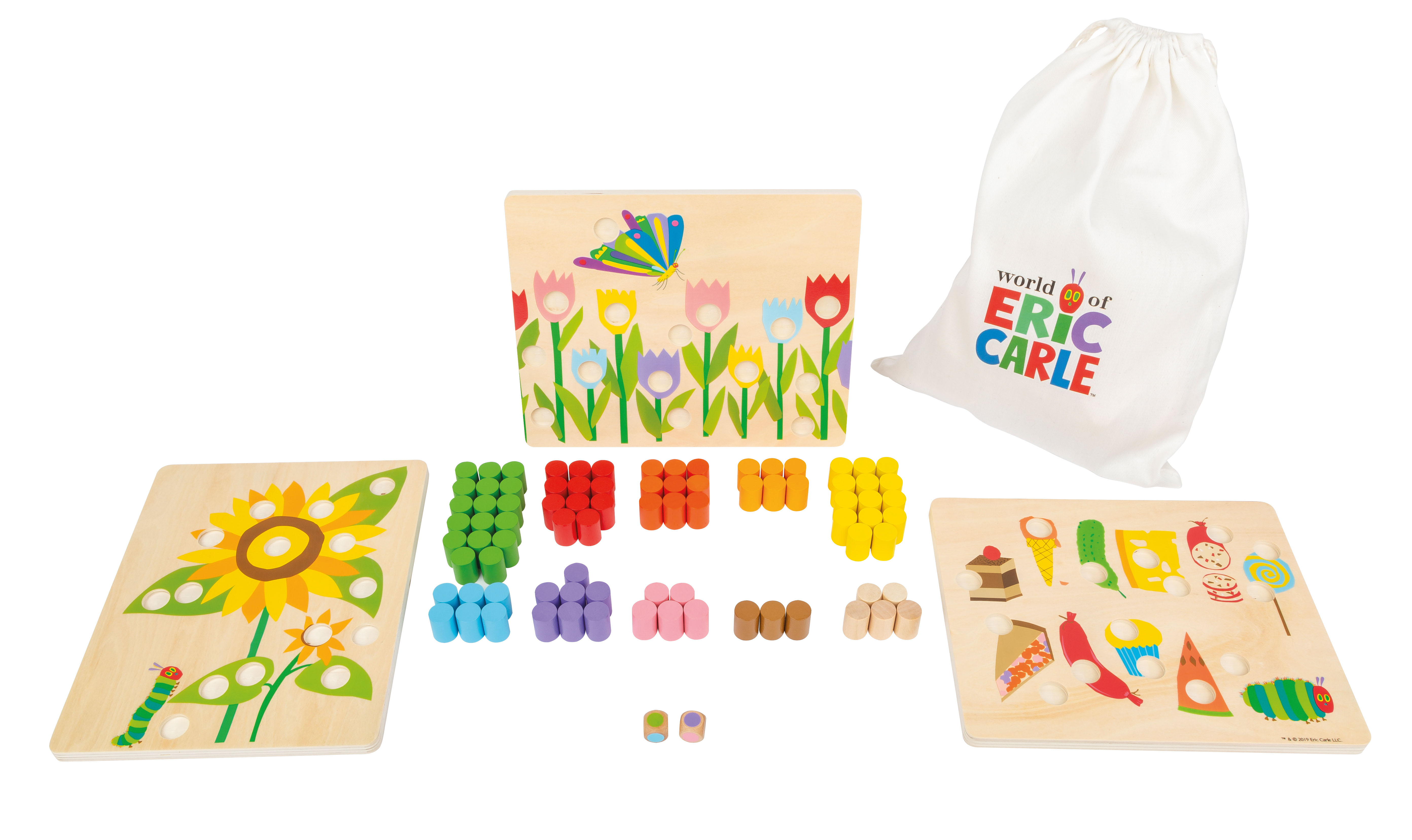 Raupe Nimmersatt Farbenspiel für Kinder