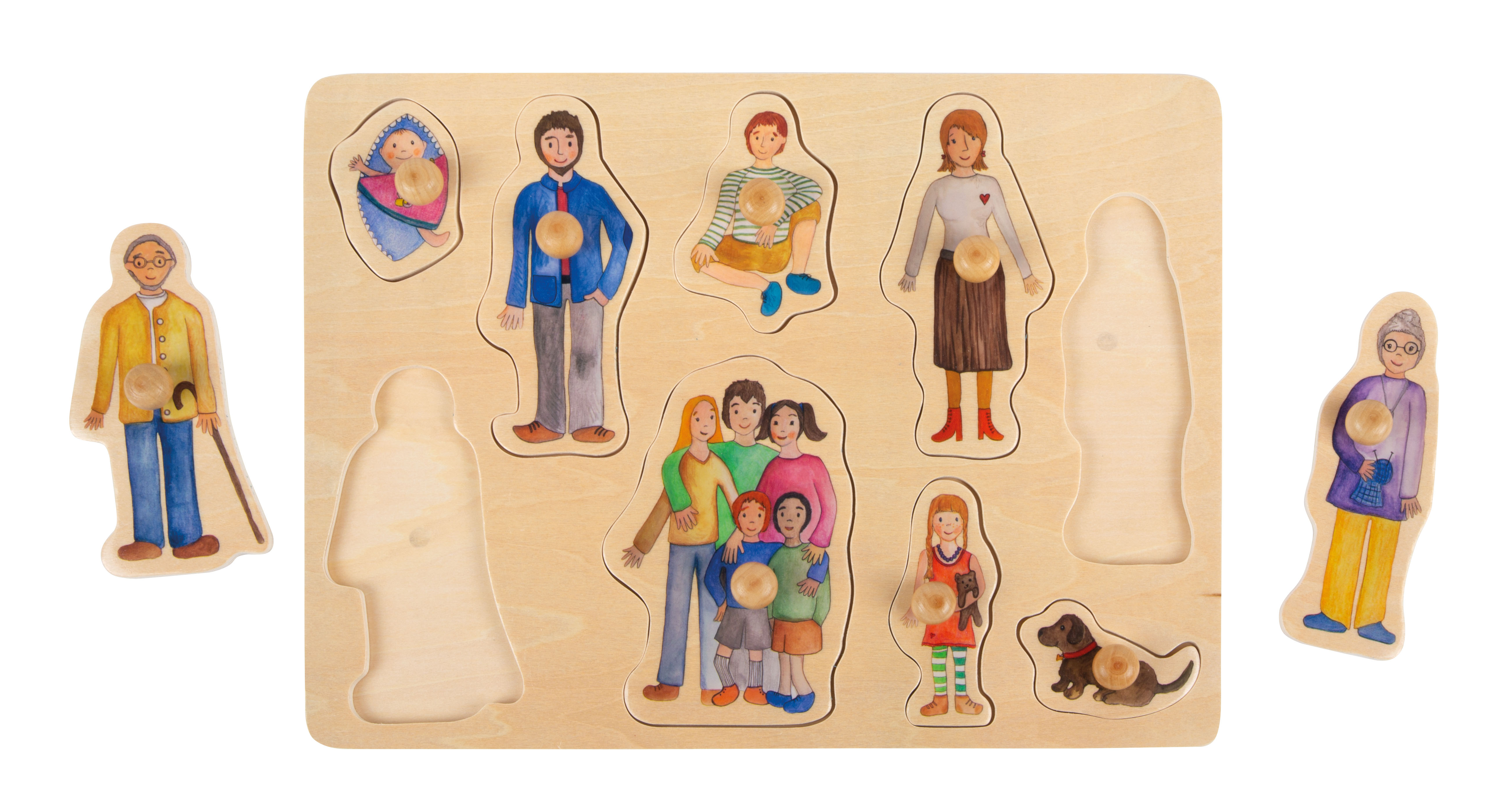 Setzpuzzle Familie und Freunde für Kinder