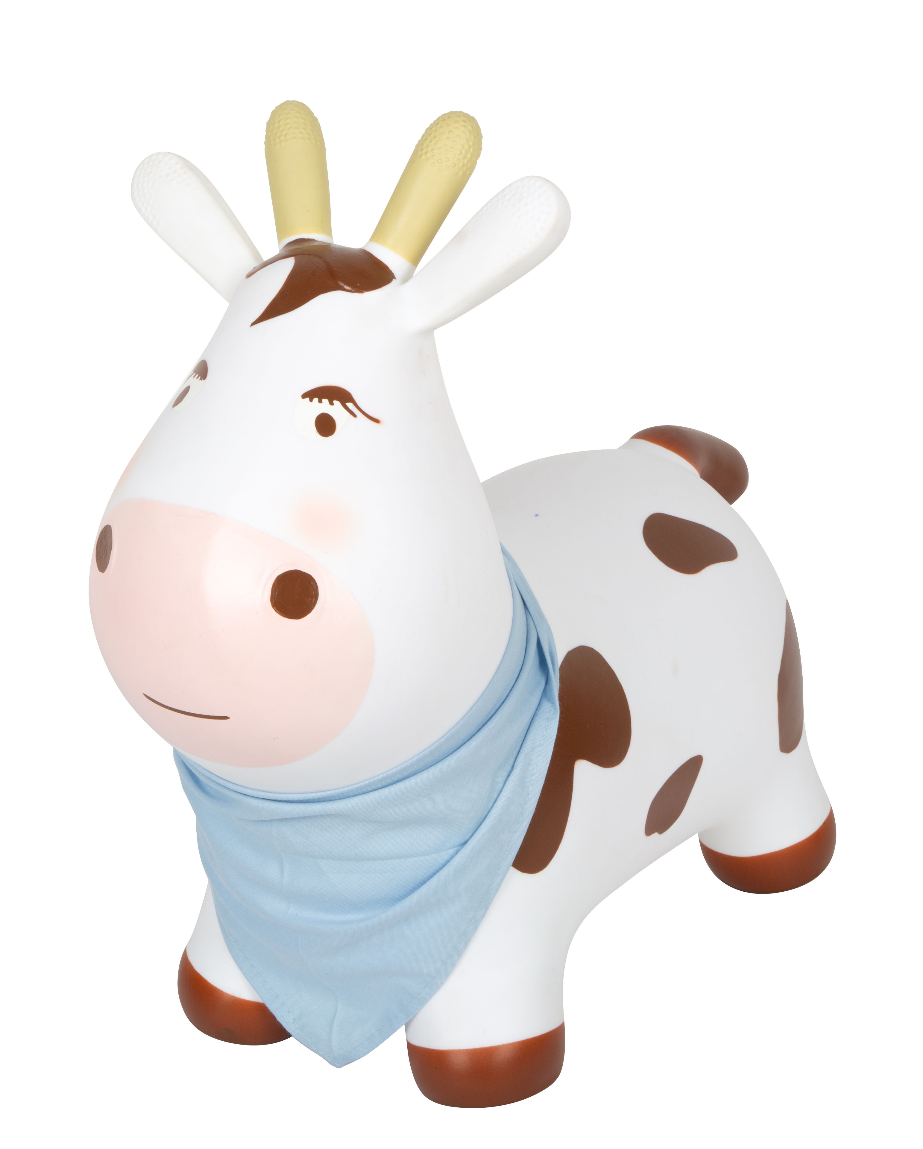 Hüpftier Kuh mit blauem Halstuch