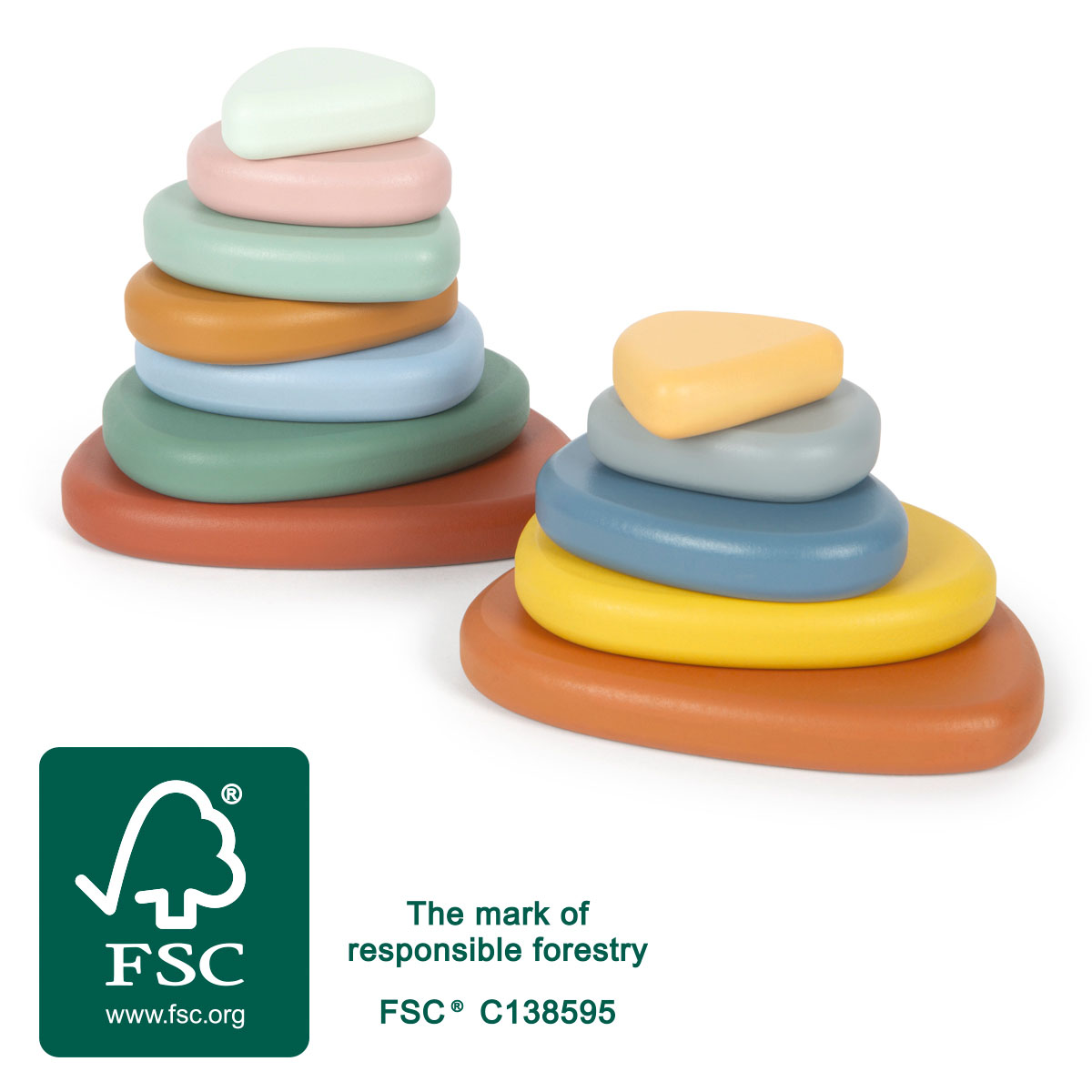 Montessori-Balancierspiel Flusssteine
