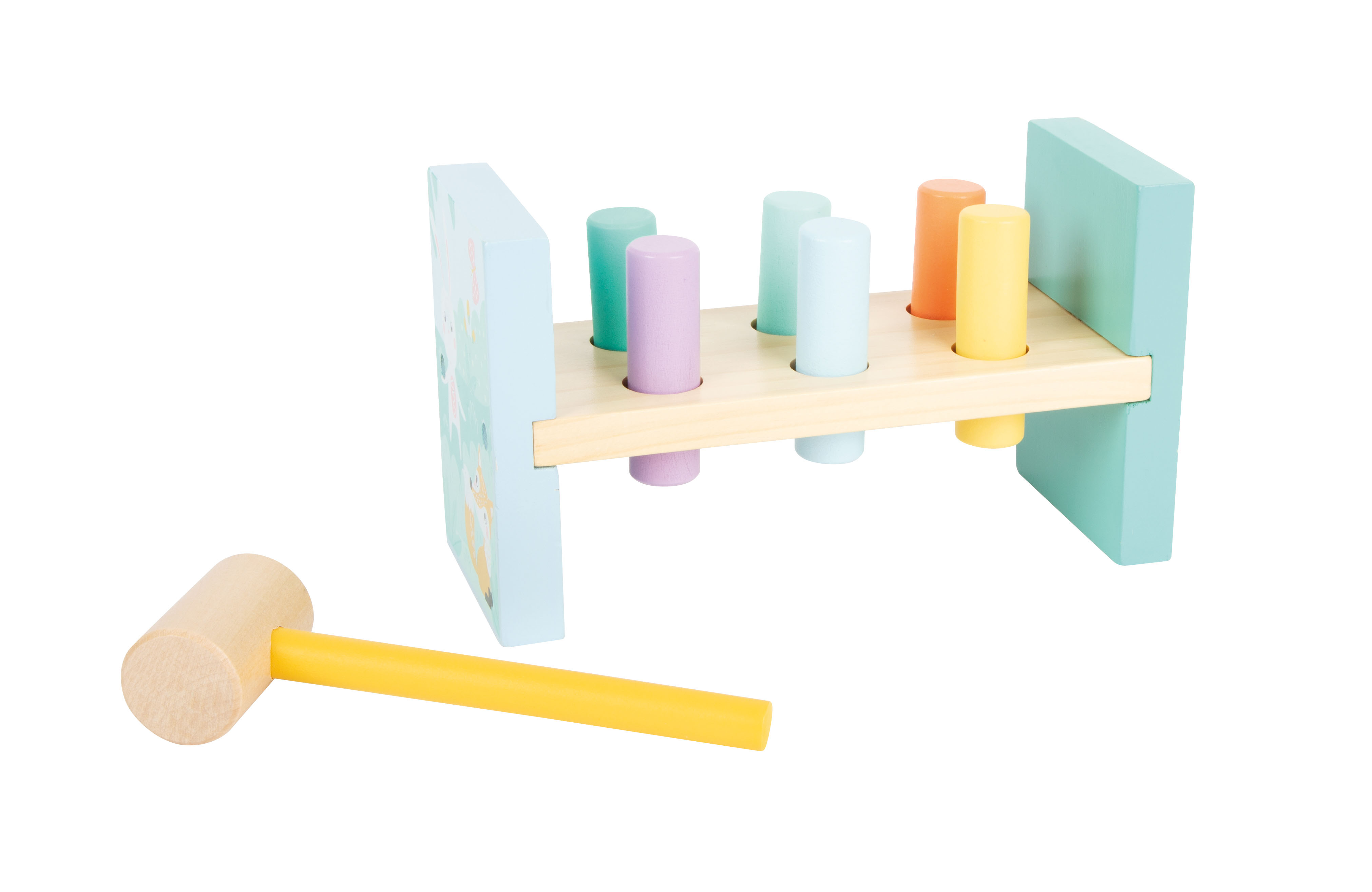 Klopfspiel in Pastelltönen