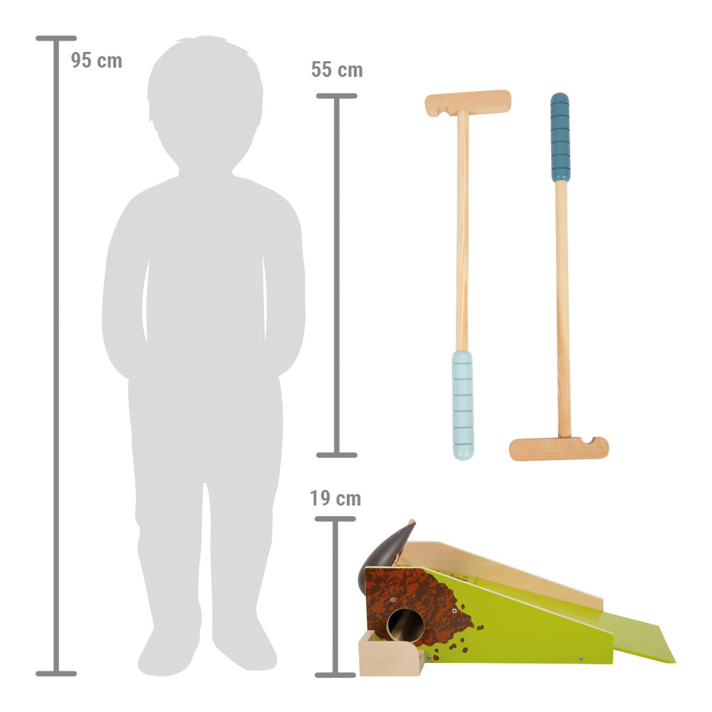 Skizze von Kinder-Minigolf im Maßstab