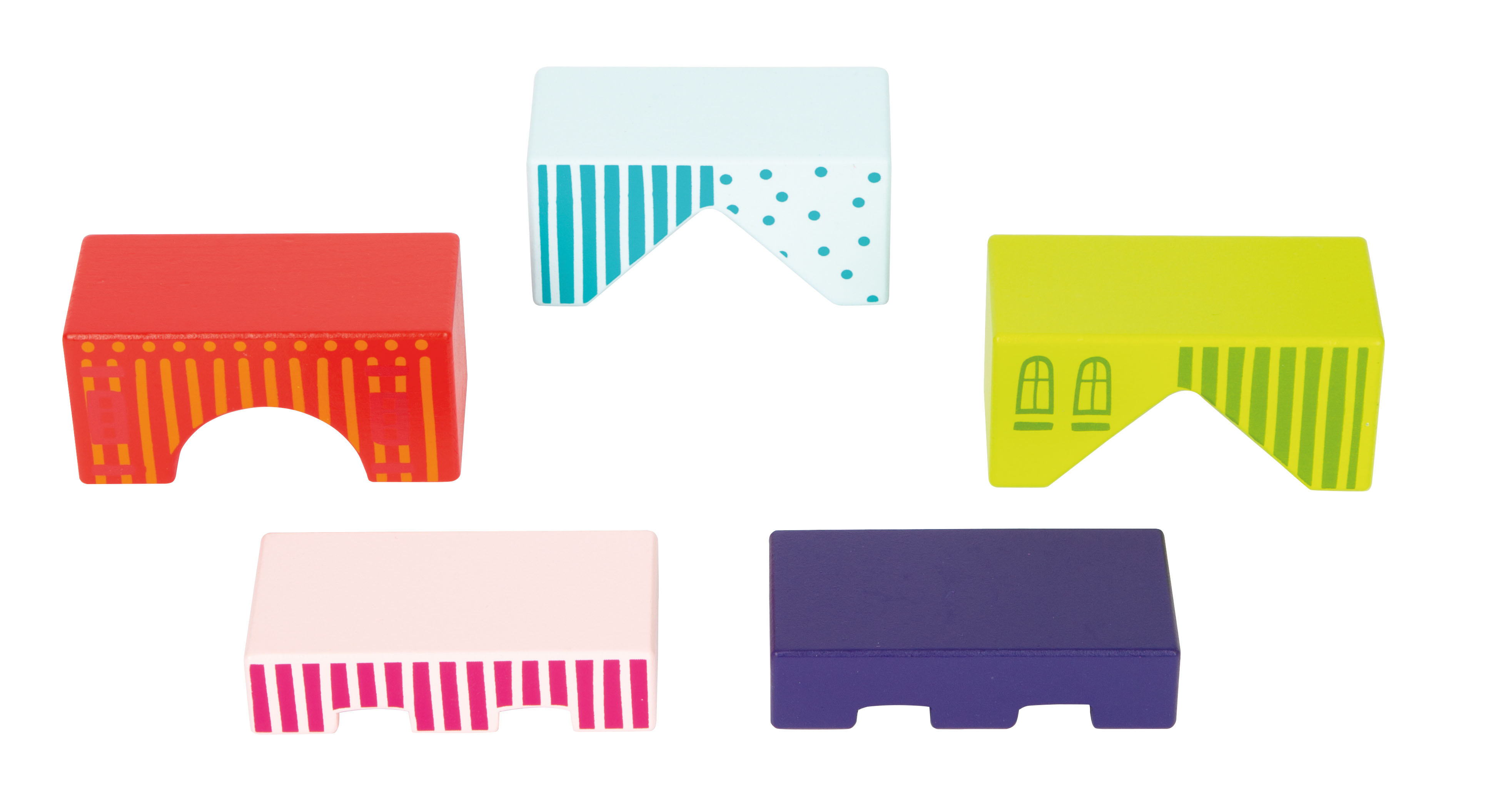 Holzbausteine Fantasiewelt für Kinder