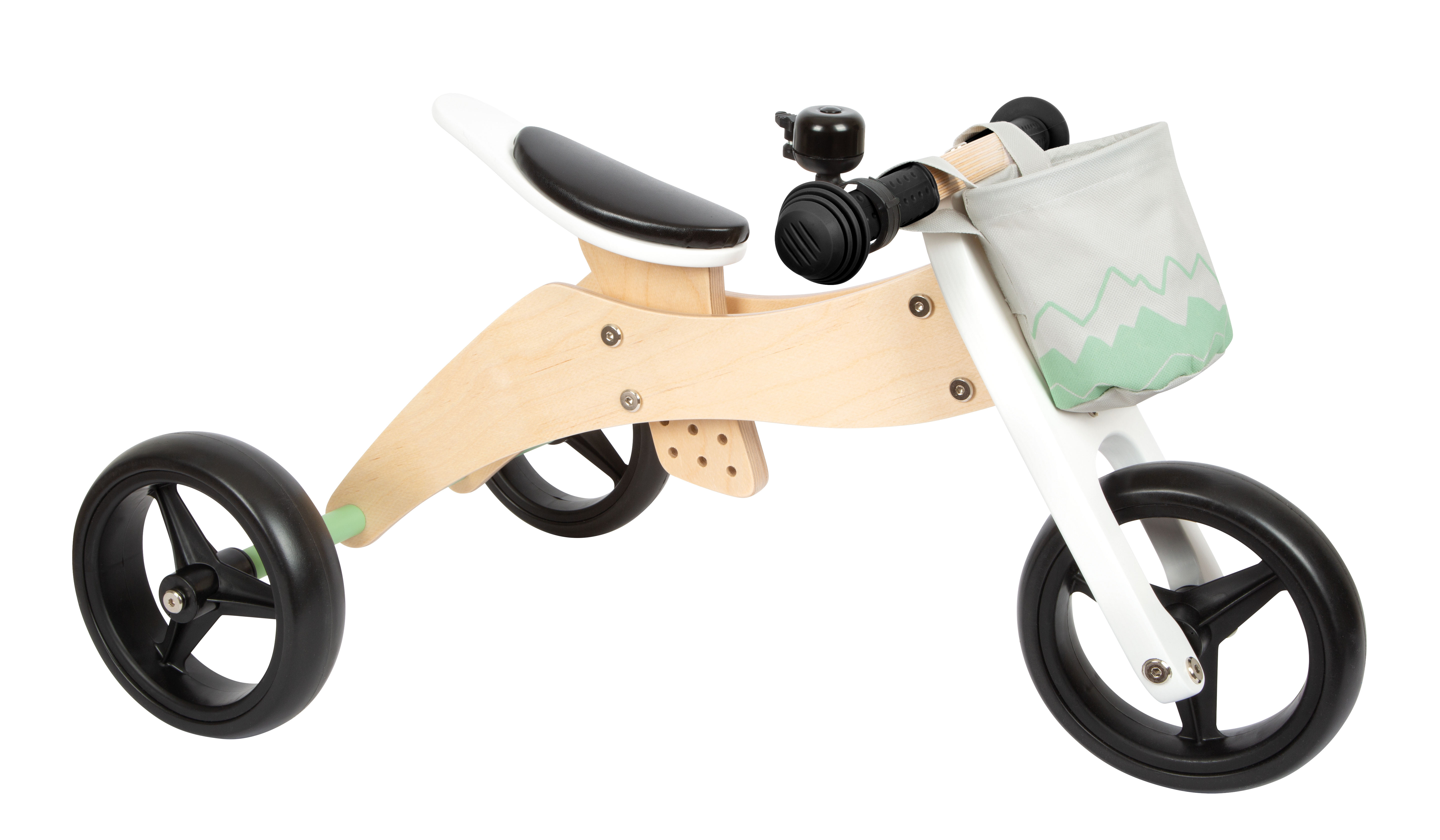 Laufrad und -dreirad Salbeigrün für Kinder