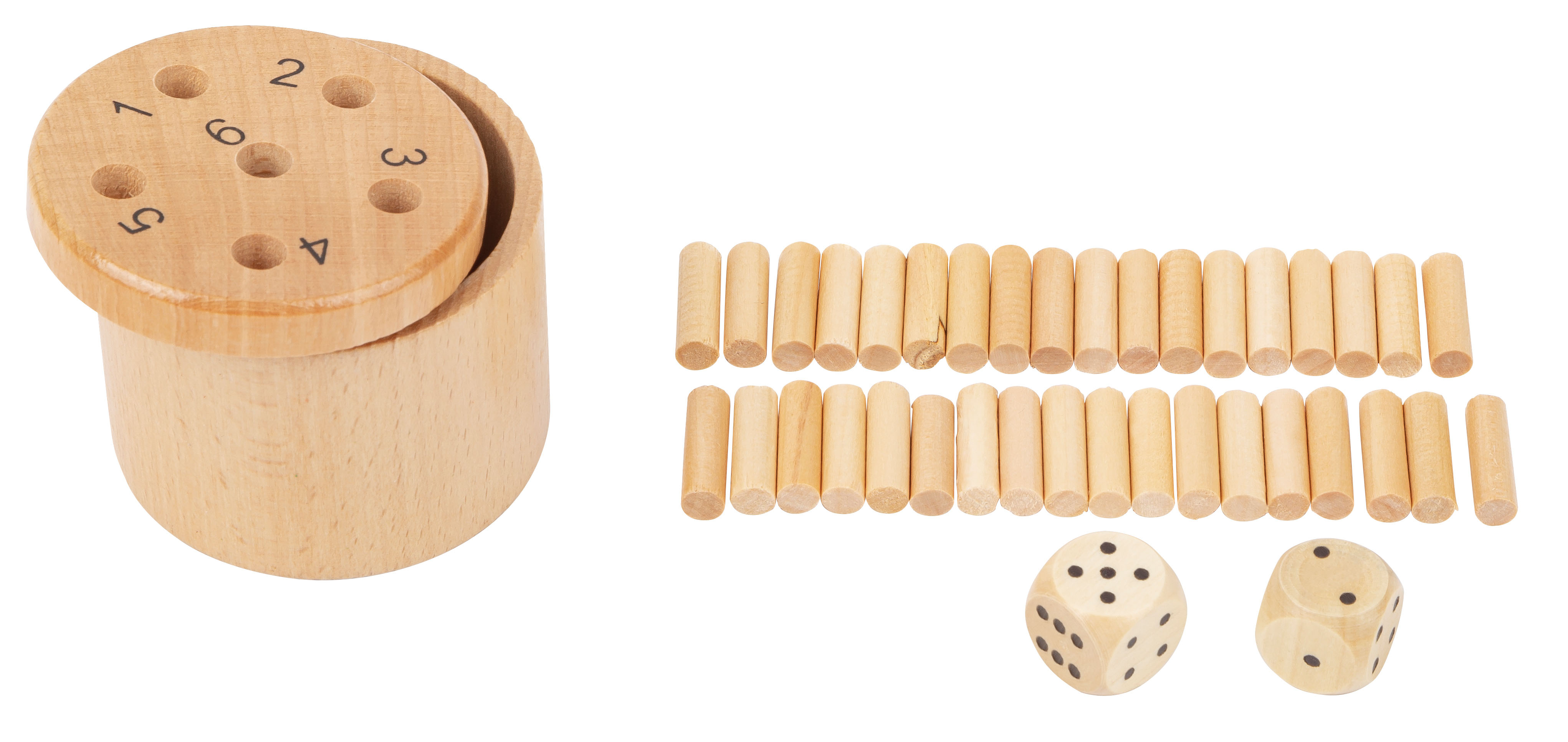 Würfelspiel 6 raus für Kinder