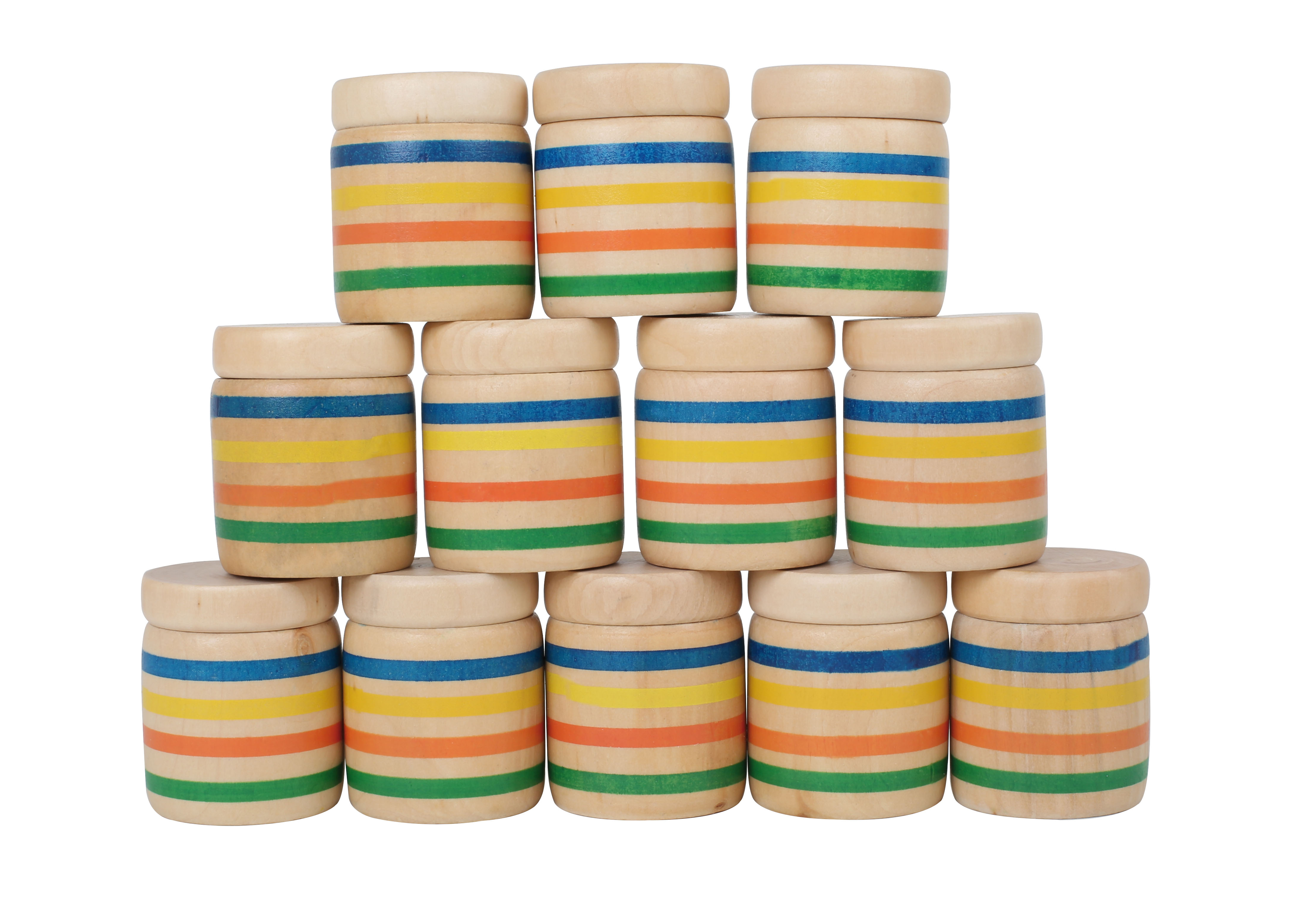 Farbenfrohes Hörspiel aus Holz