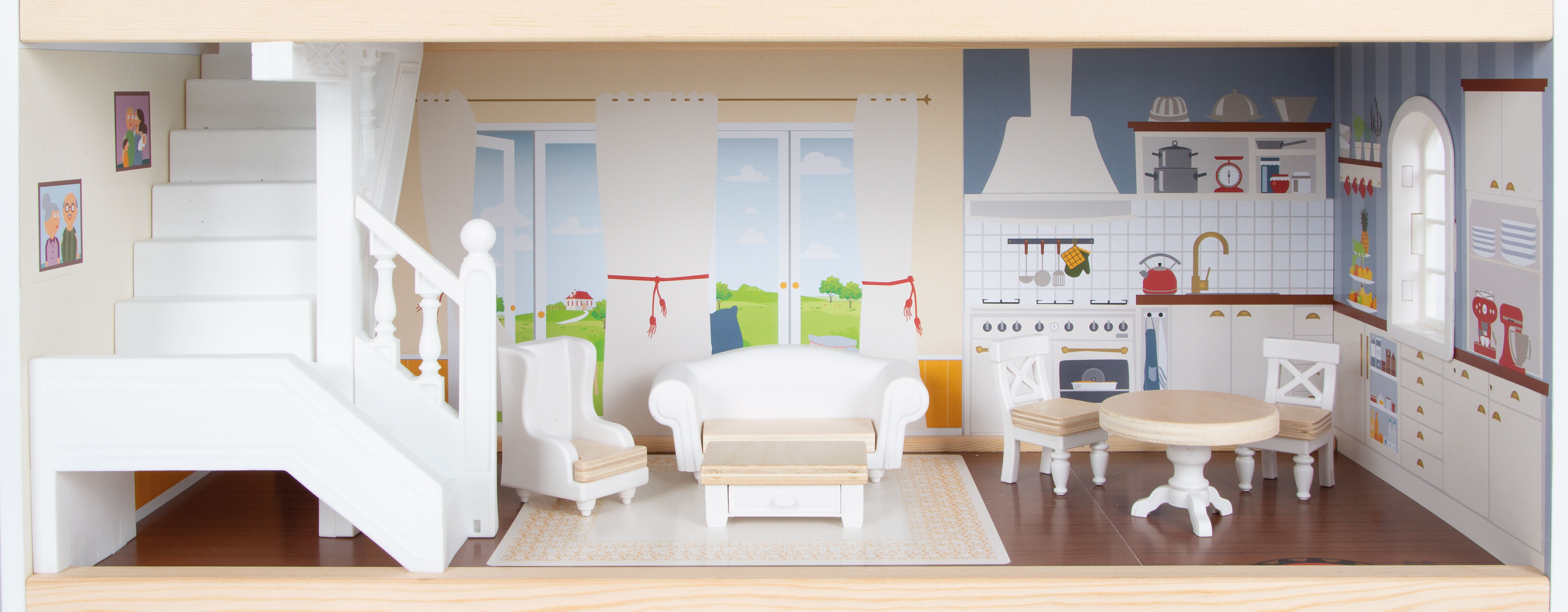 Puppenhaus Stadtvilla für Kinder