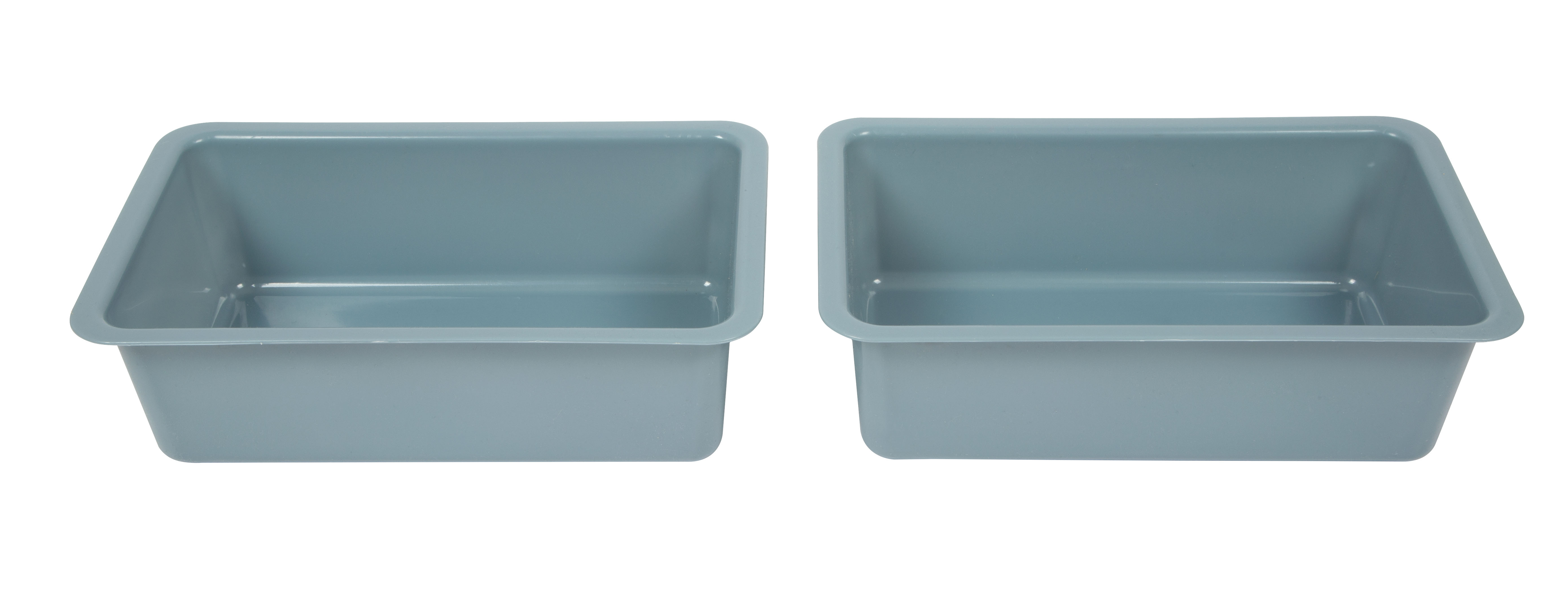 2 blaue Wannen zum Matsch für Matschtisch