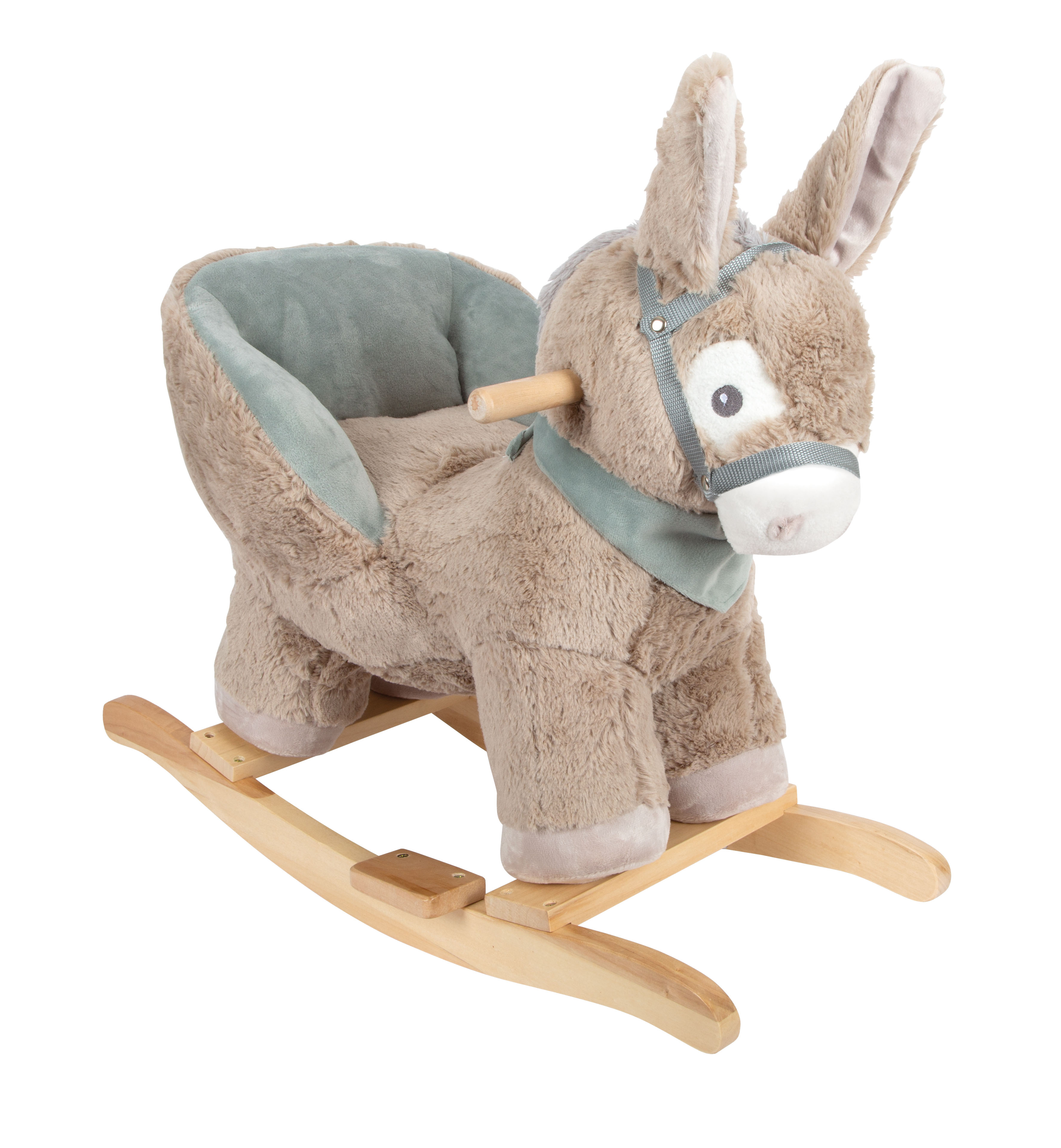 Schaukel-Esel aus Plüsch für Kinder