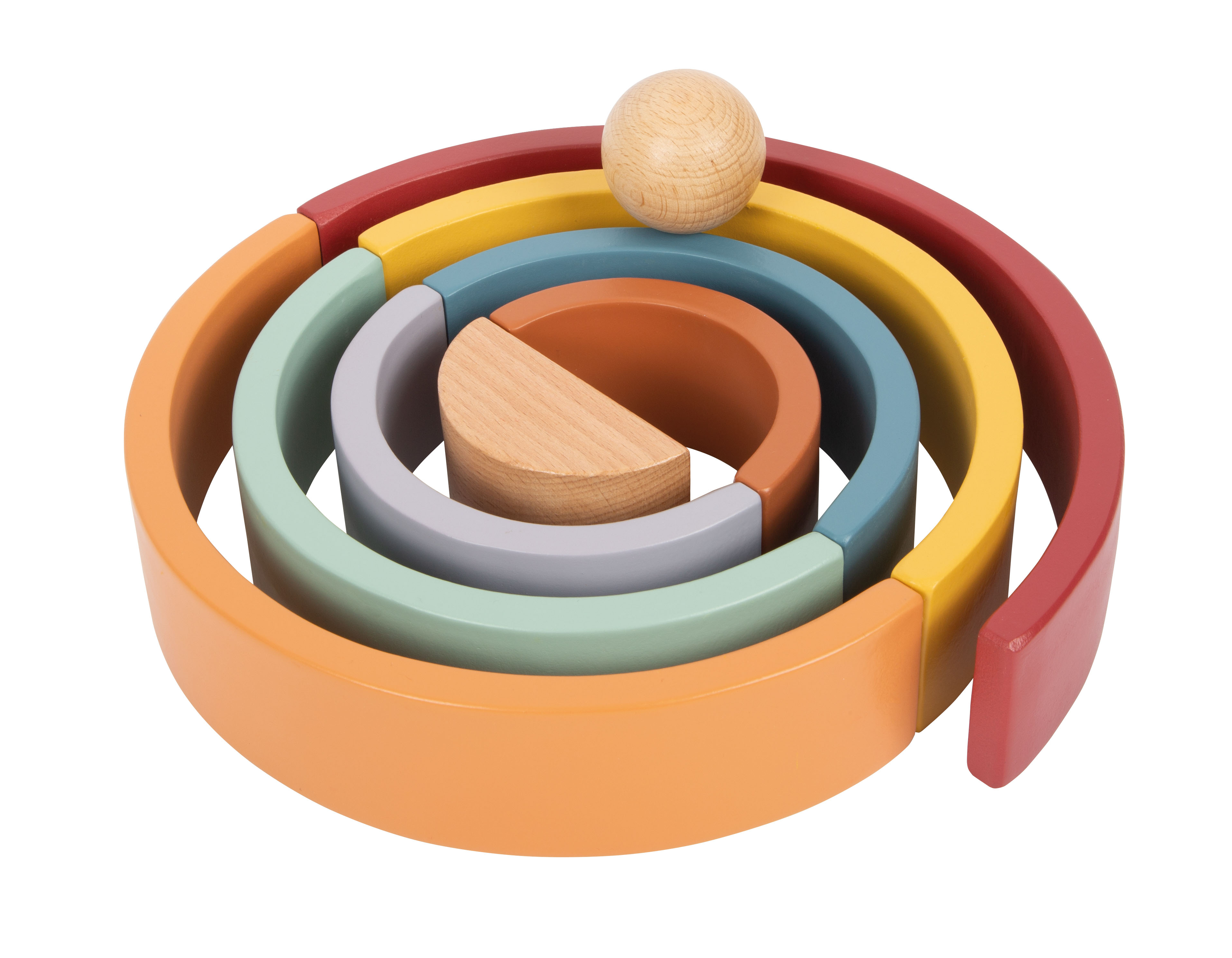 Holzbausteine Regenbogen „Safari“ für Kinder