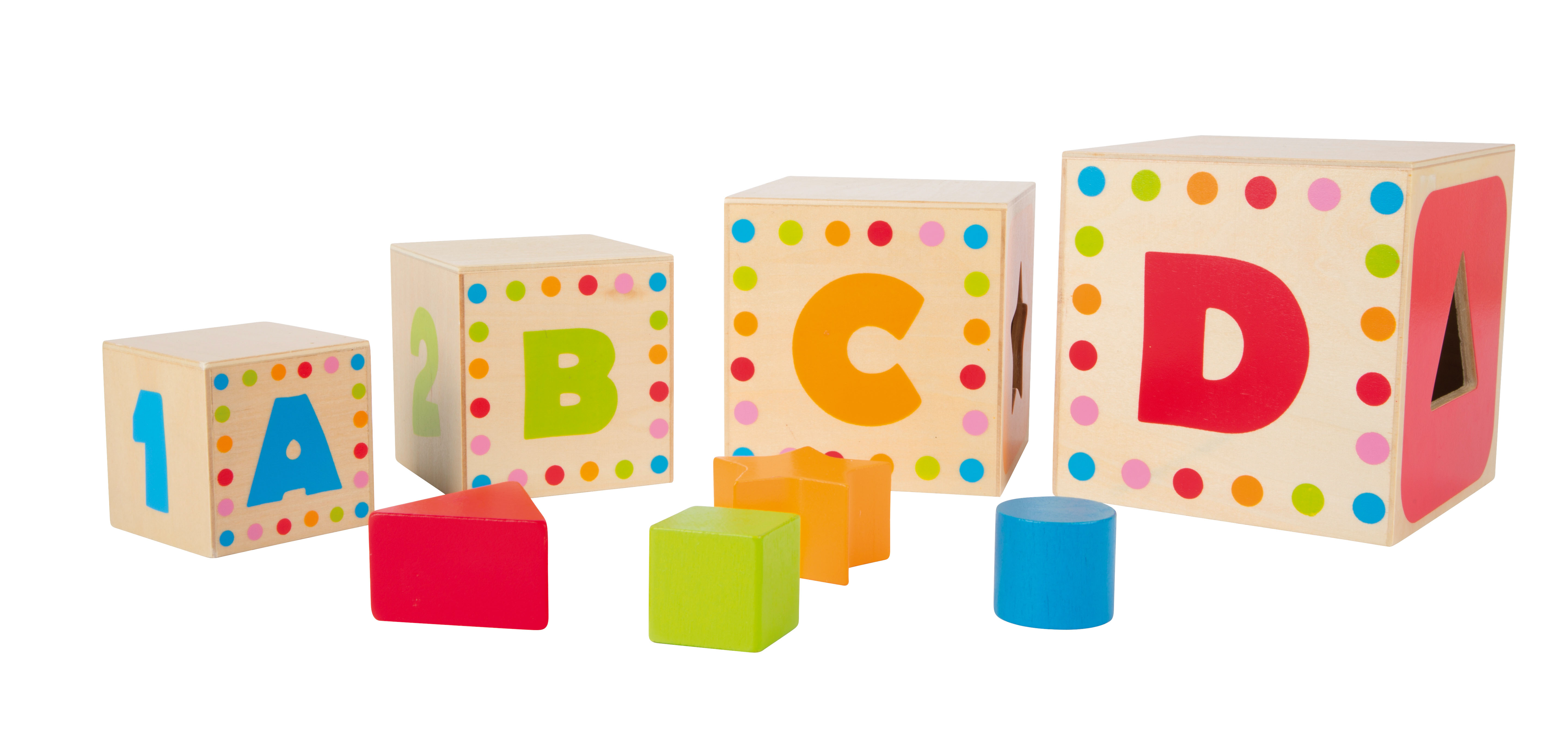 Stapelwürfel ABC für Kinder