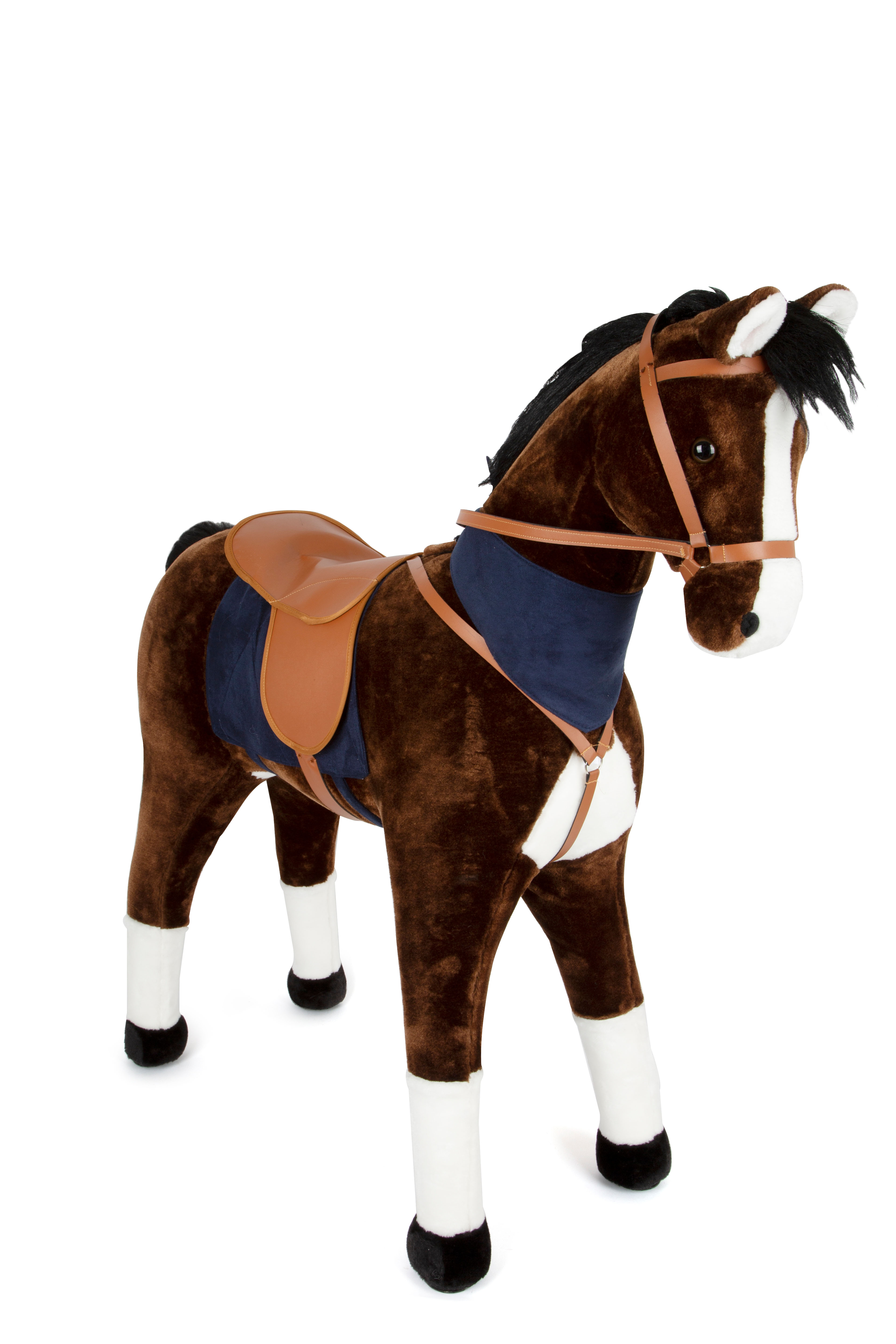 Reitpferd für Kinder mit Sattel und Zaumzeug