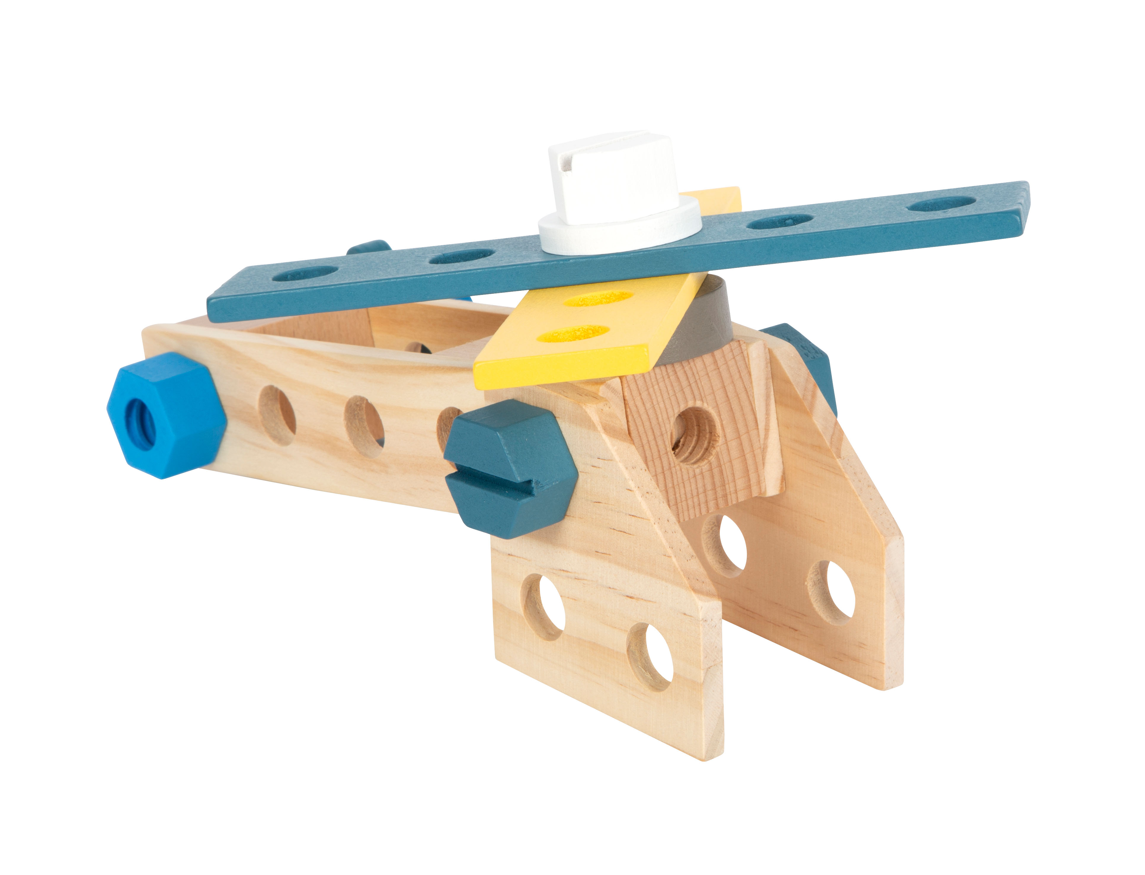 Hubschrauber Kinder-Bausatz aus Holz