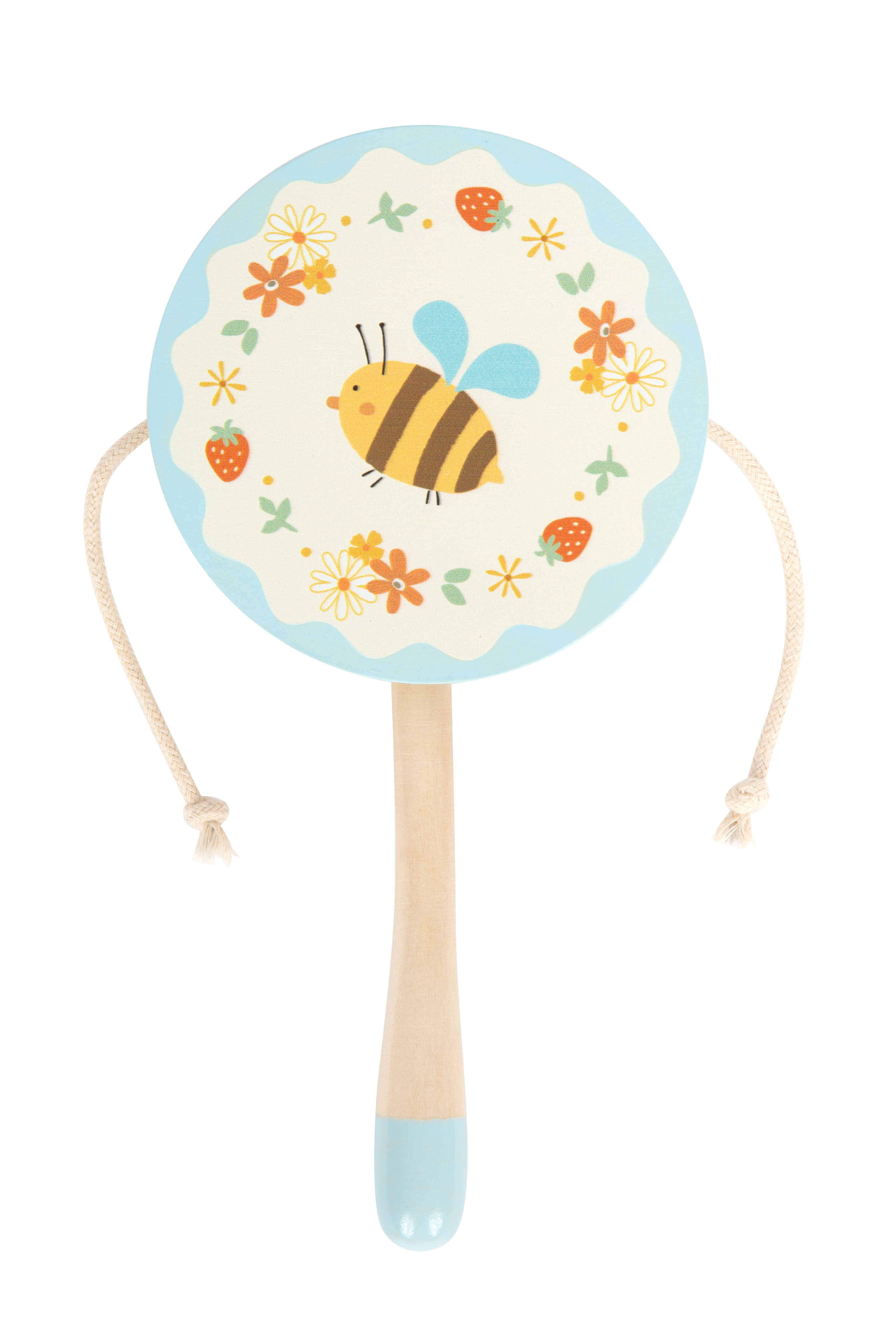 Affentrommel mit Bienenmotiv