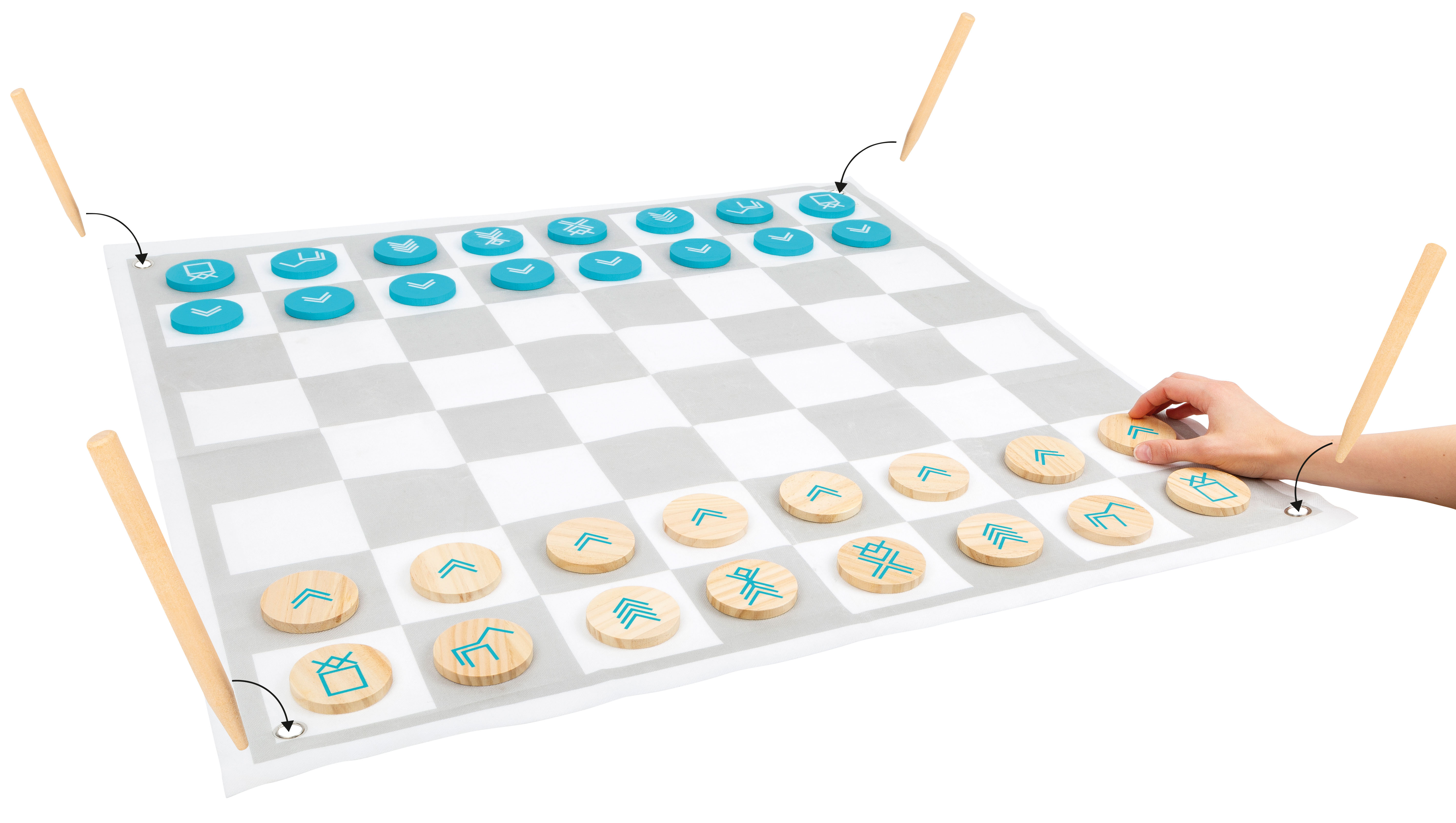 Dame und Schach XXL „Active“ für Kinder