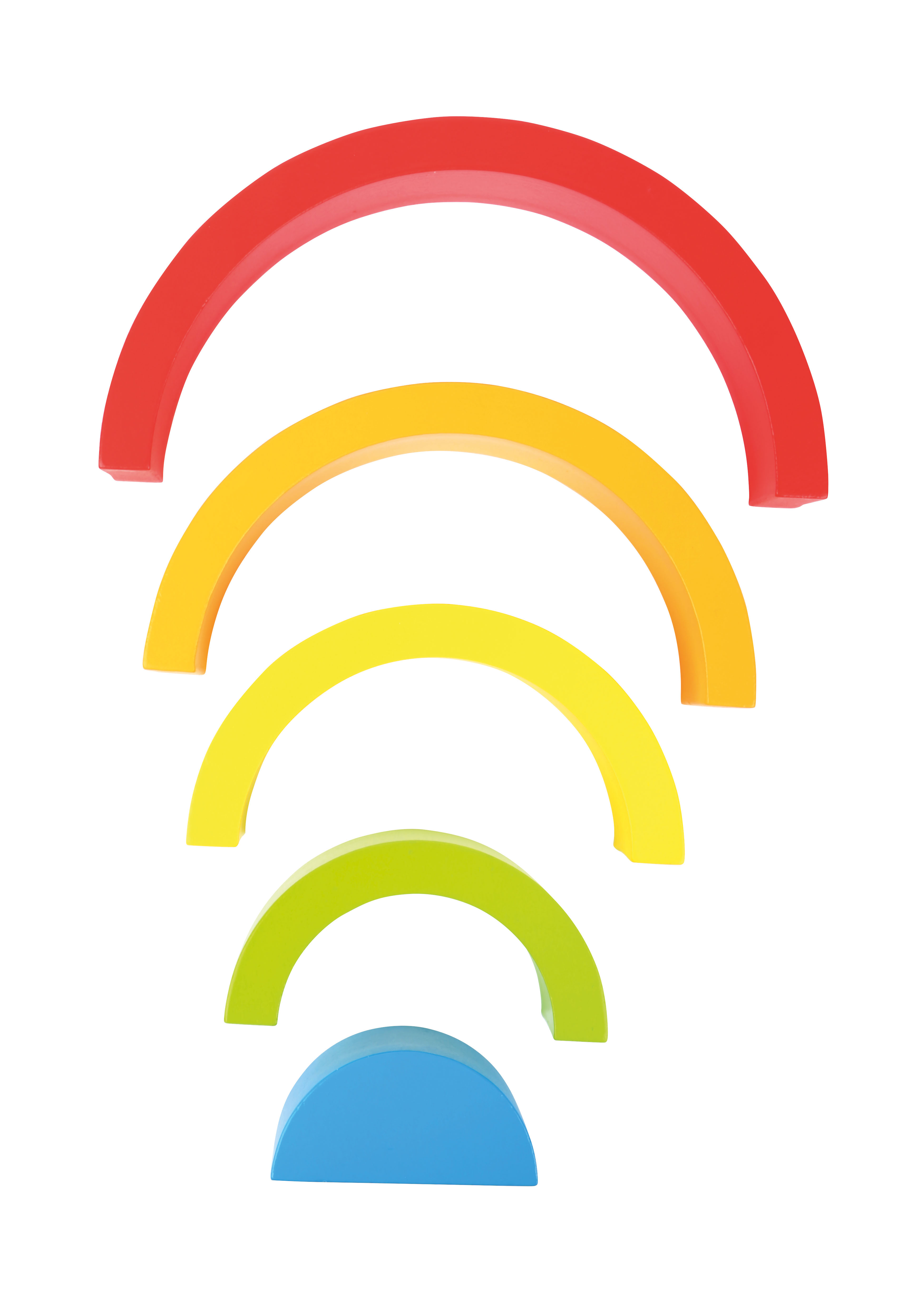 Holzbausteine Regenbogen für Kinder