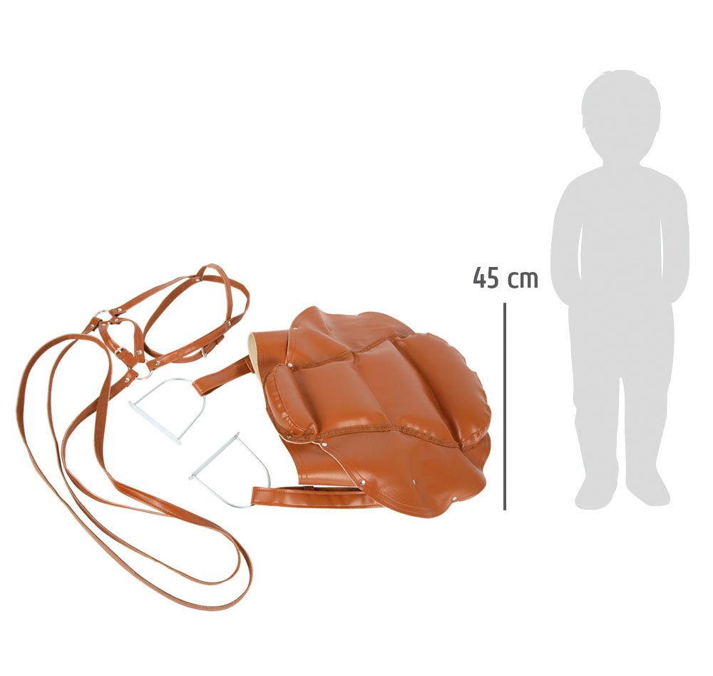 Sattel und Zaumzeug-Set Holzpferd für Kinder