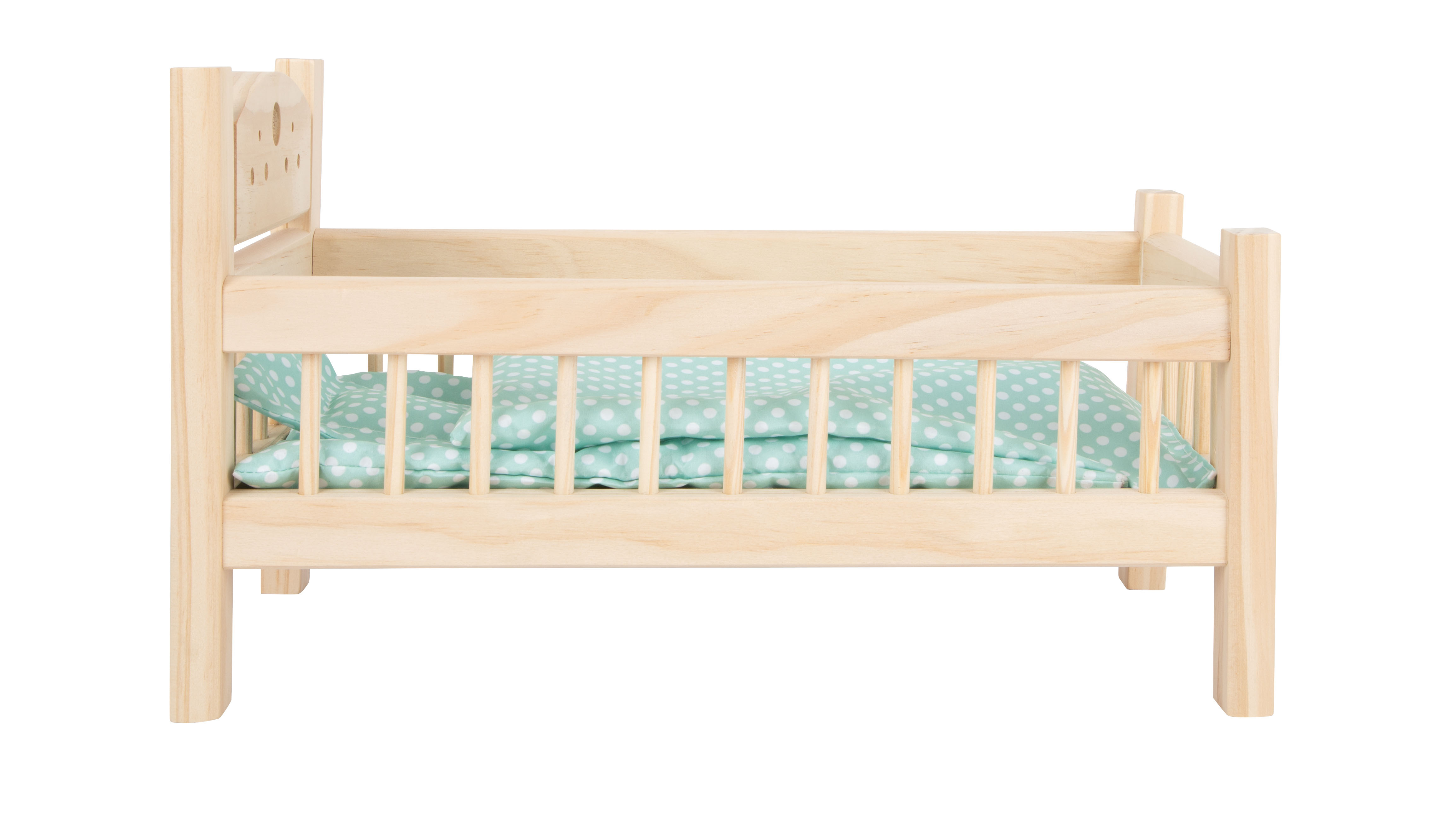 Puppenbett natur für Kinder