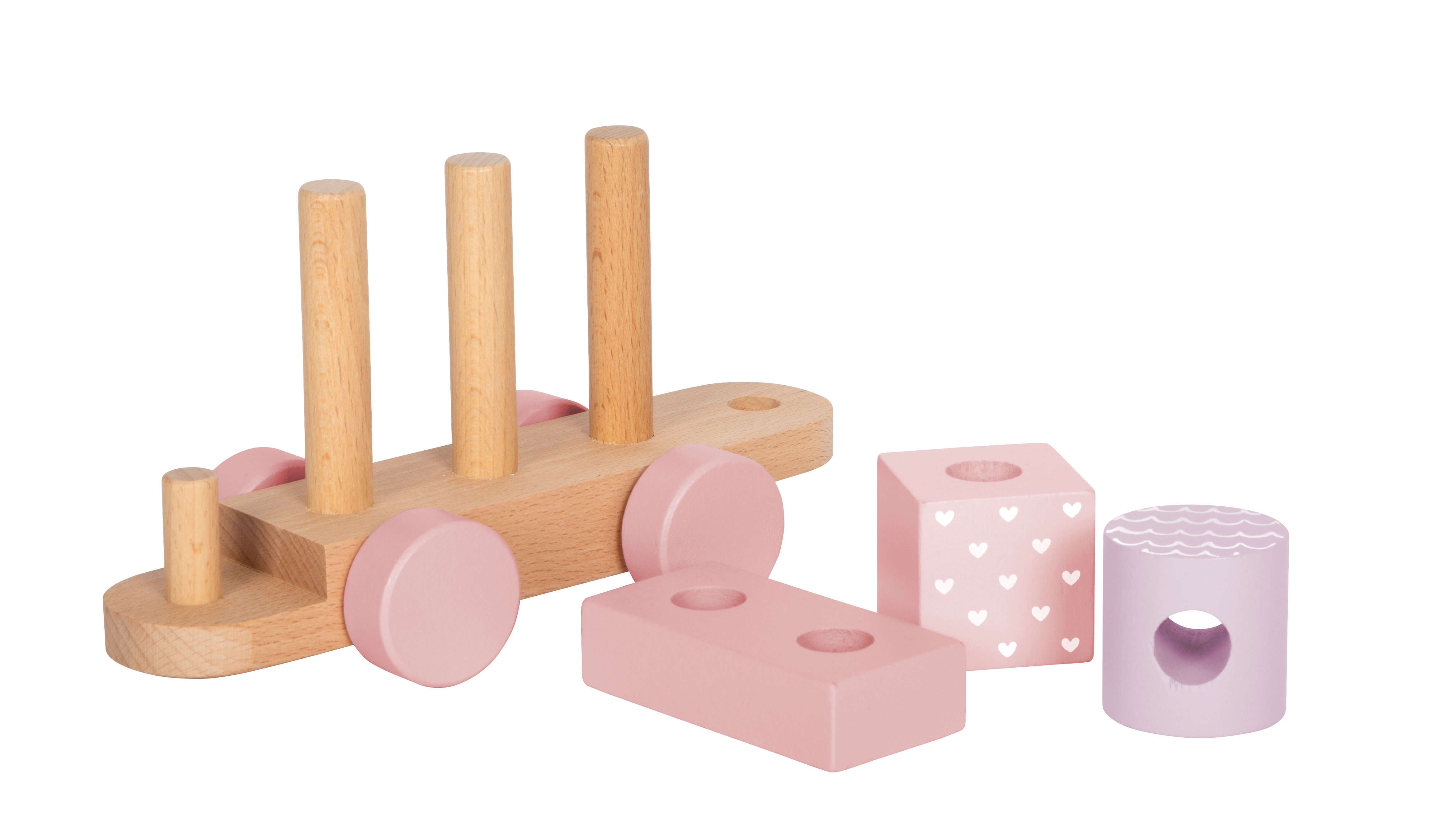 drei Wagons aus Holz