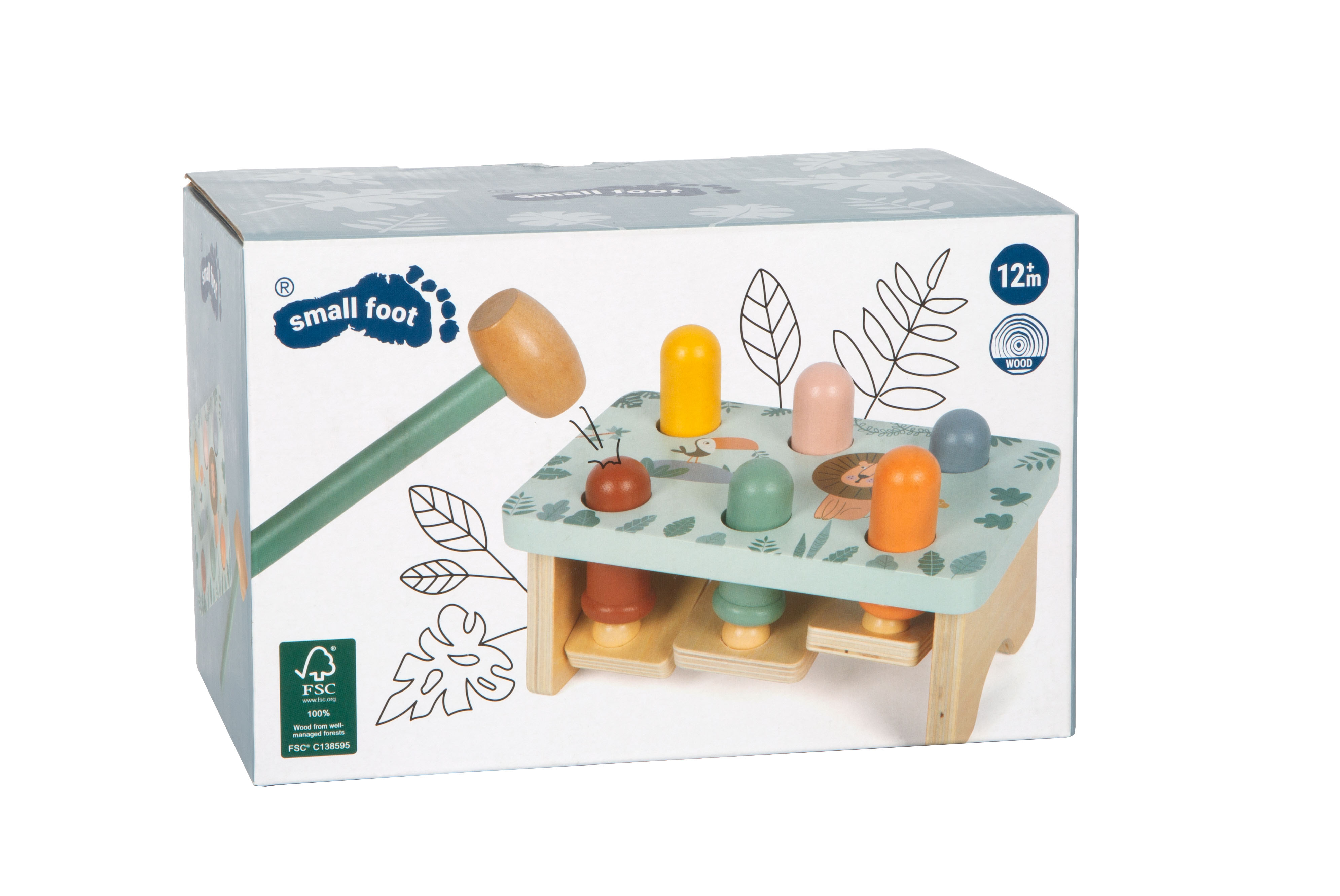 small foot Verpackung von Safari-Klopfspiel aus Holz