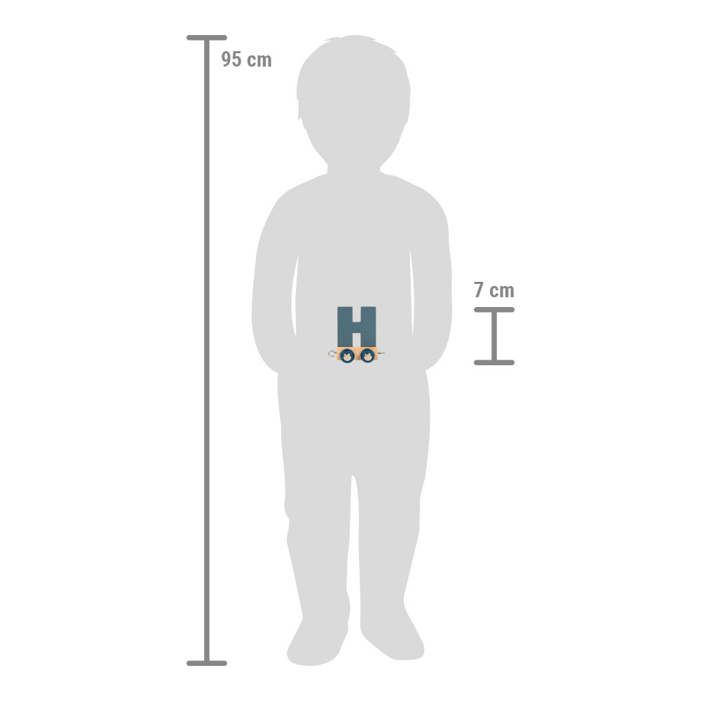 Maßstabsskizze vom Buchstabenzug H