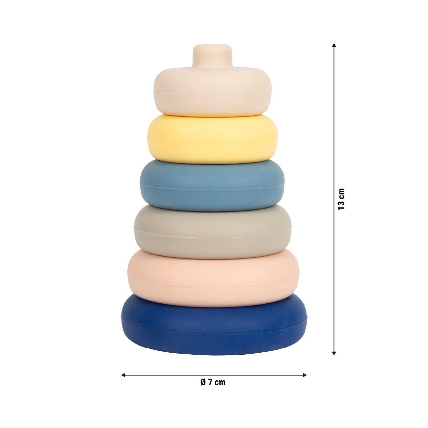 Silikon-Stapelturm Größen-Skizze