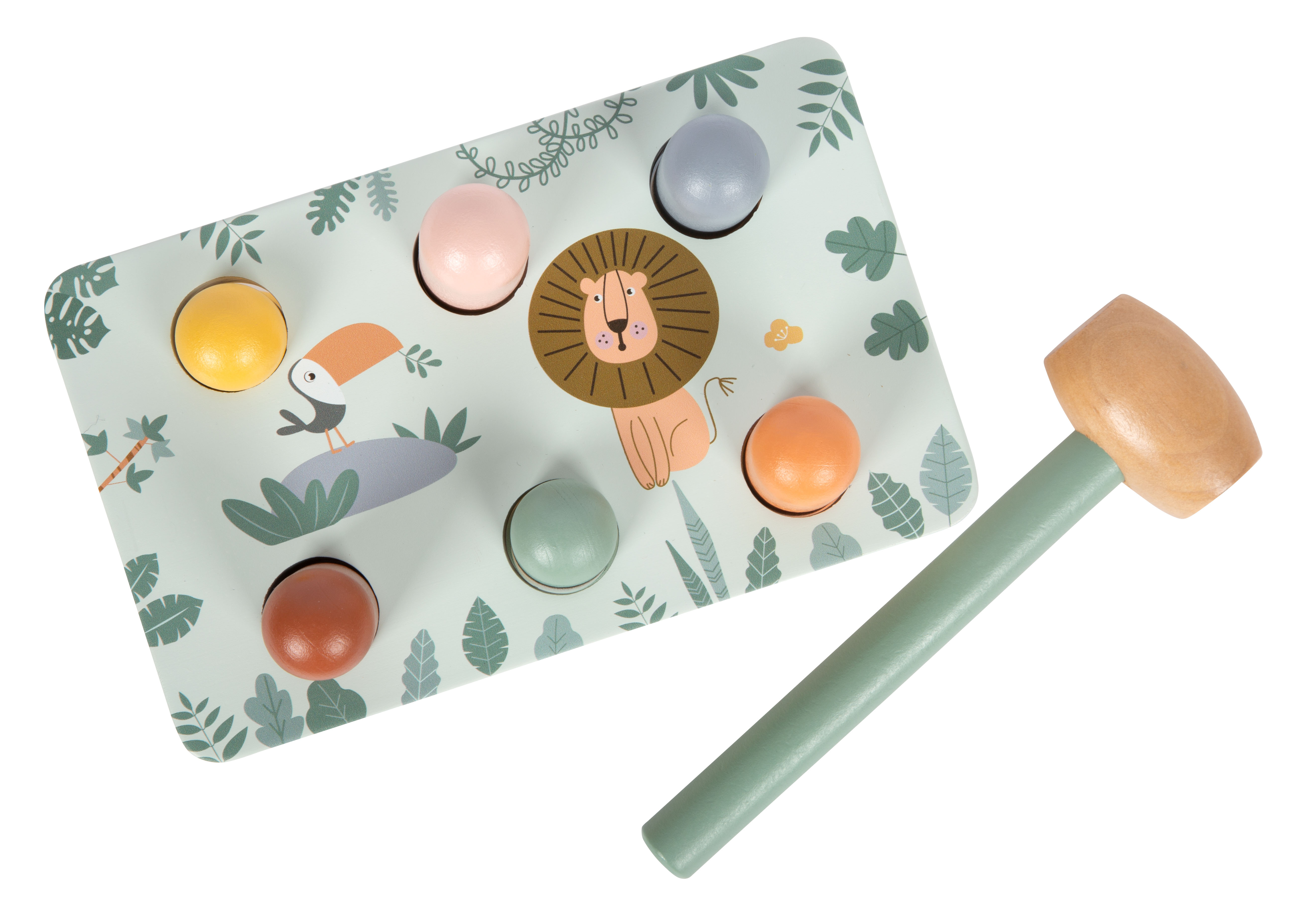 Klopfspiel Safari Deckel Tierwelt Tukan