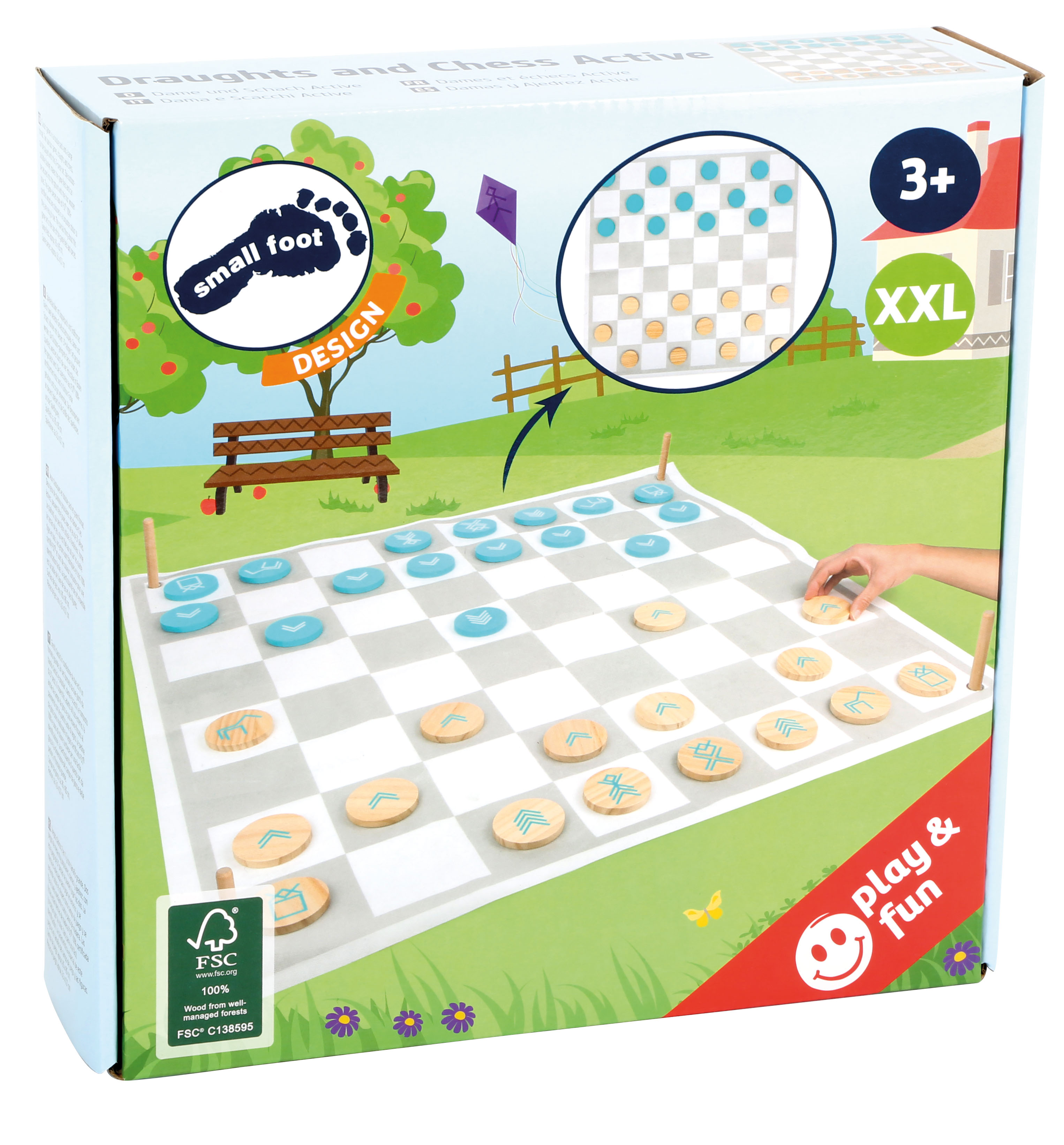 Dame und Schach XXL „Active“ für Kinder