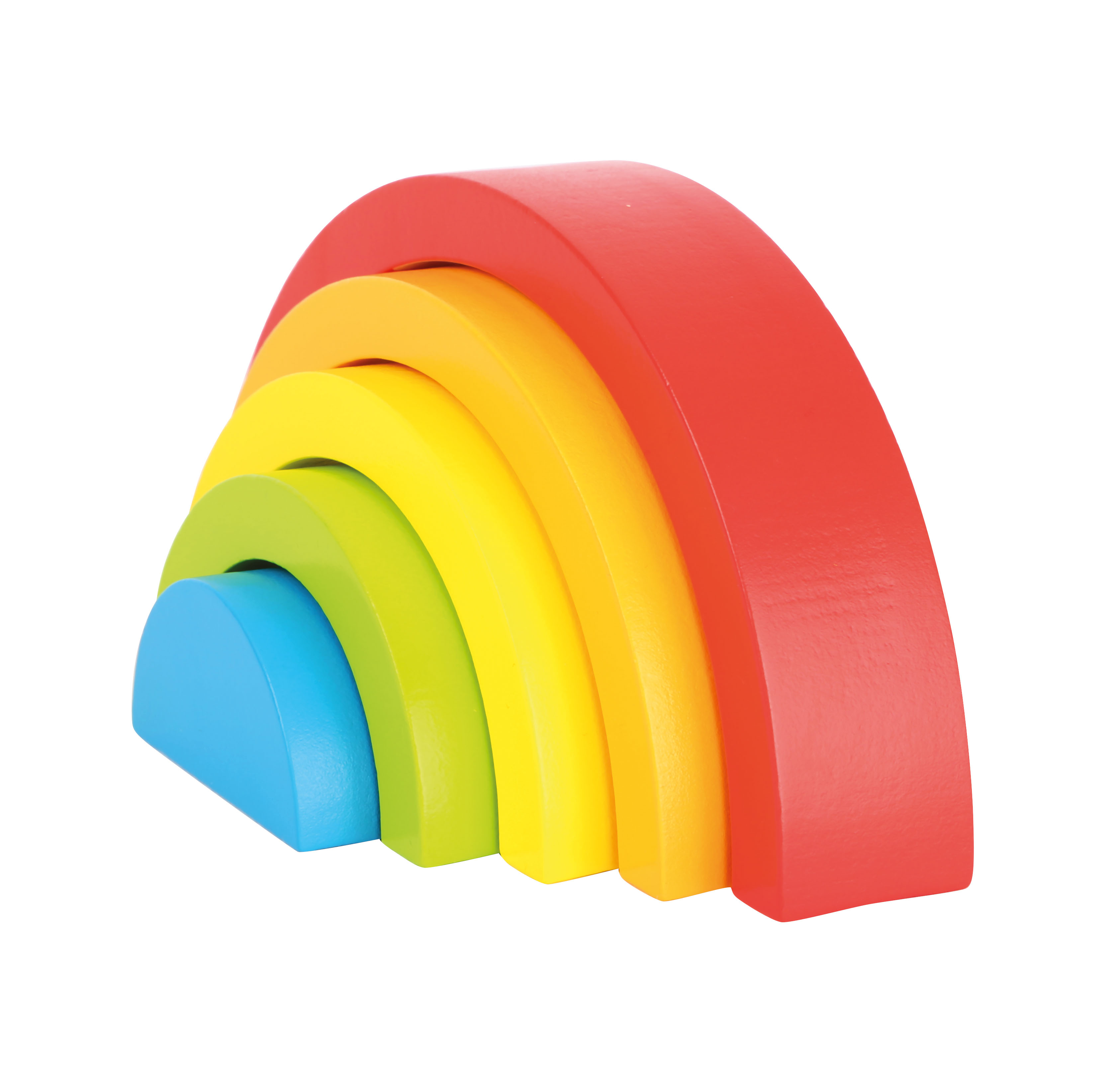Spielzeug-Regenbogen aus Holz für Kinder