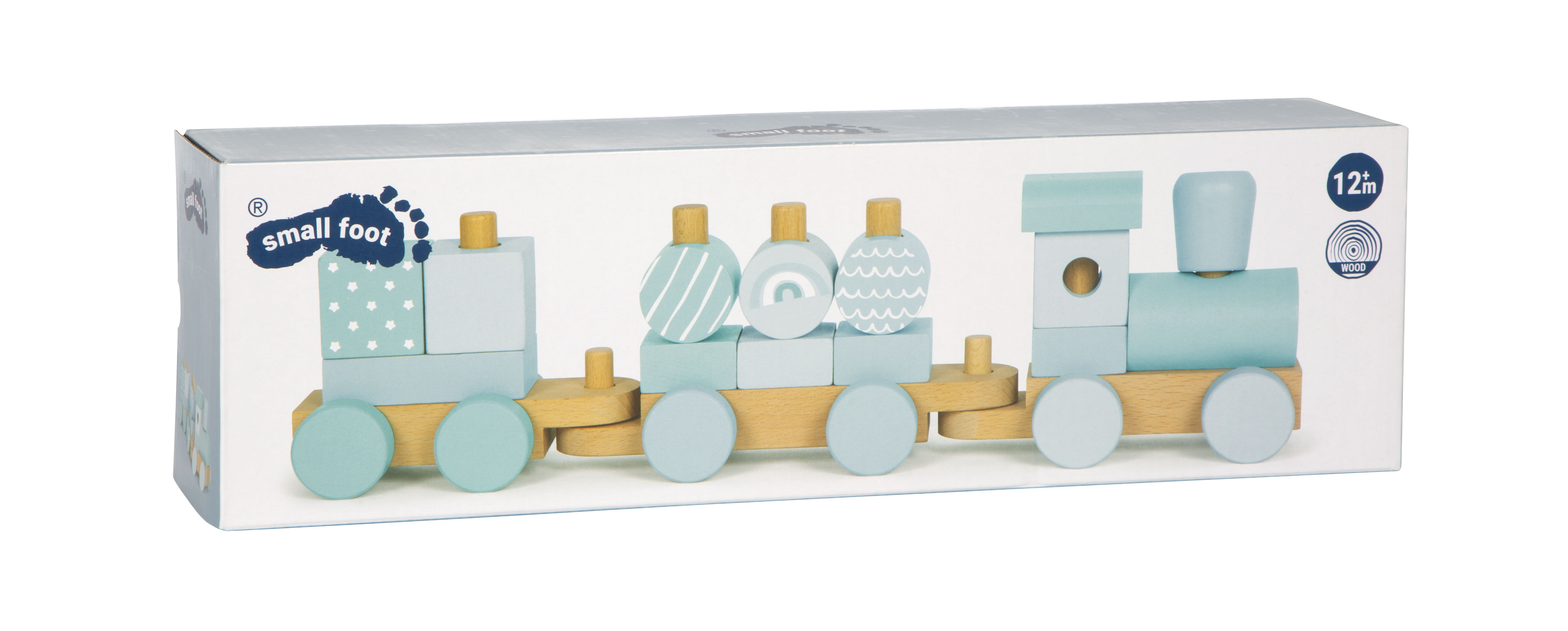 Holzzug Blau Verpackung small foot