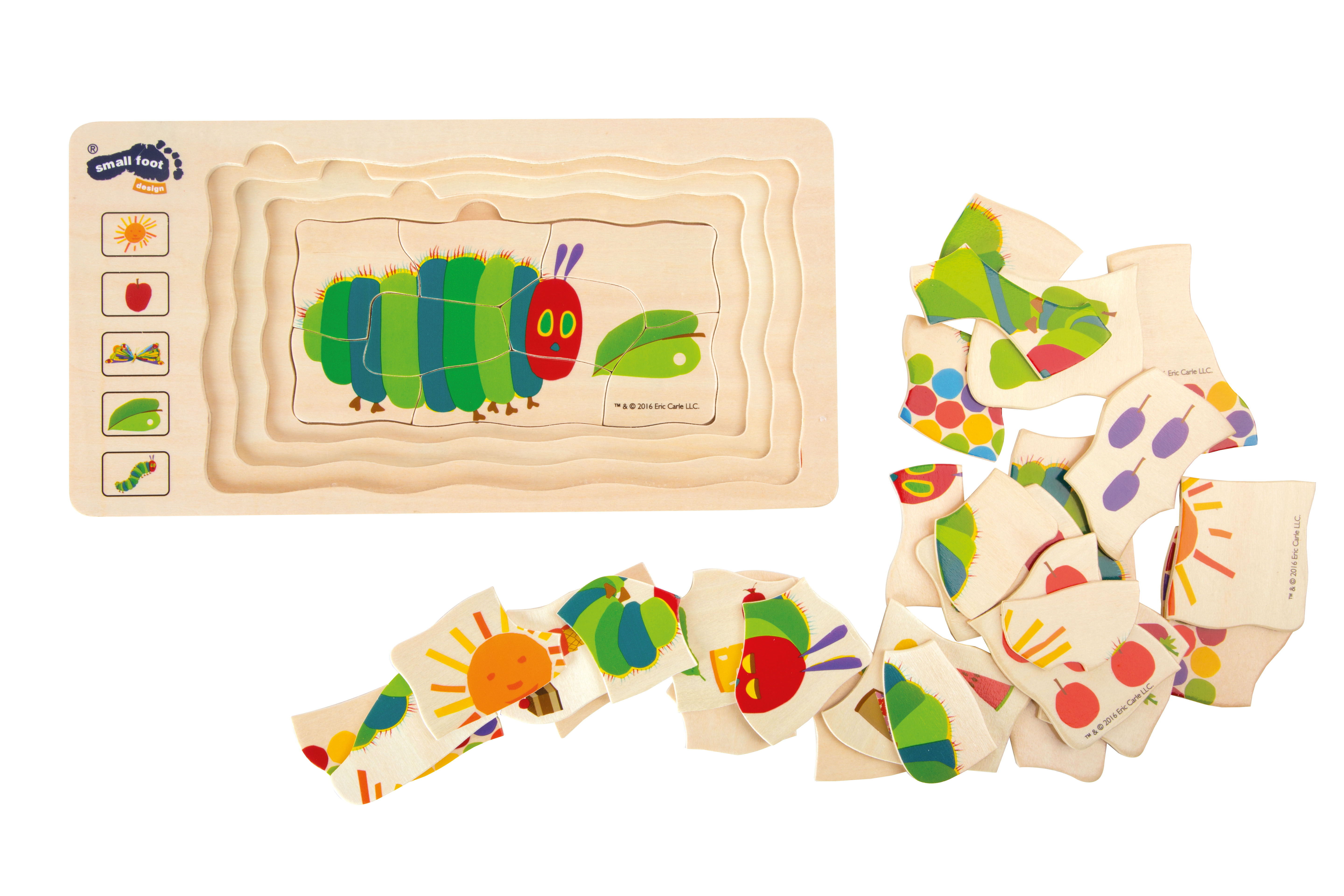 Raupe Nimmersatt Schichtenpuzzle für Kinder