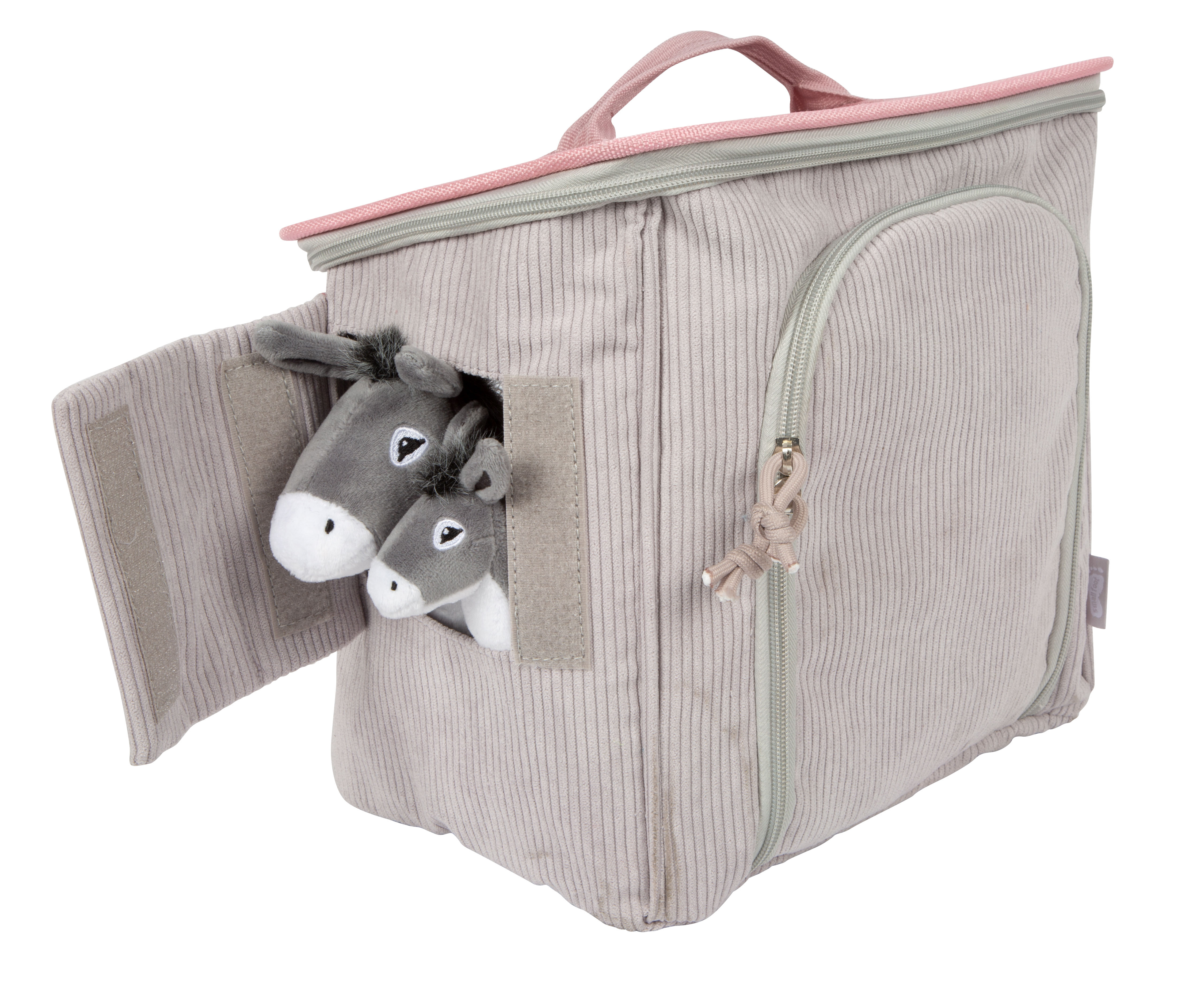 Spielset Esel mit Stall und Tasche mit Seitenfenster