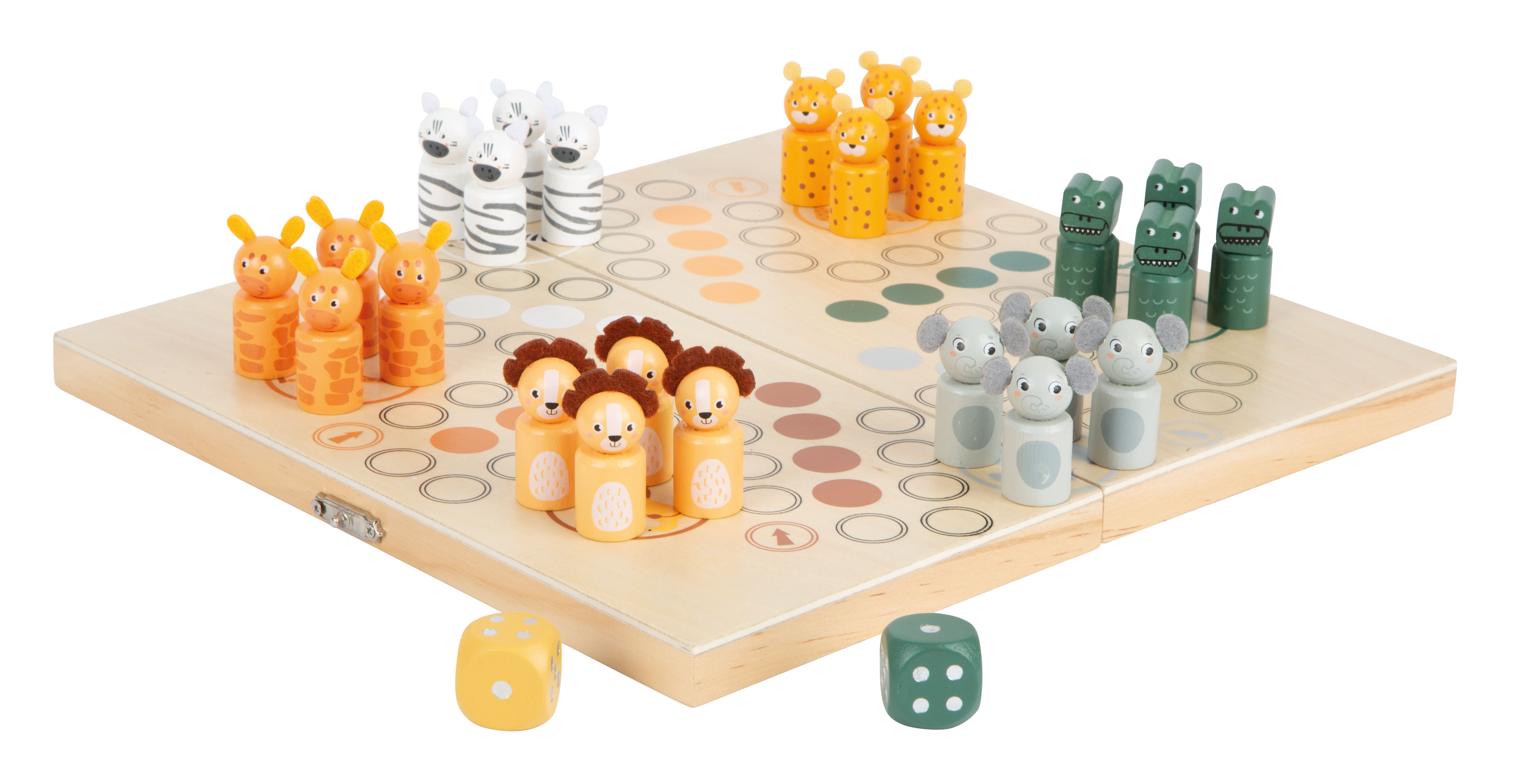Ludo für 6 Spieler „Safari“ für Kinder