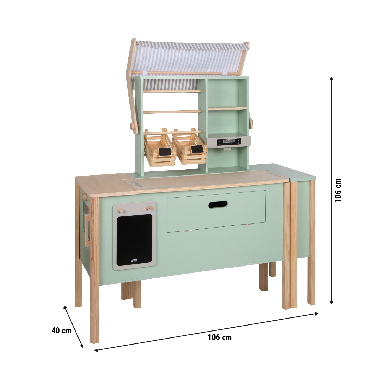 Kaufladen Und Kinderküche Salbeigrün Fresh Größenskizze