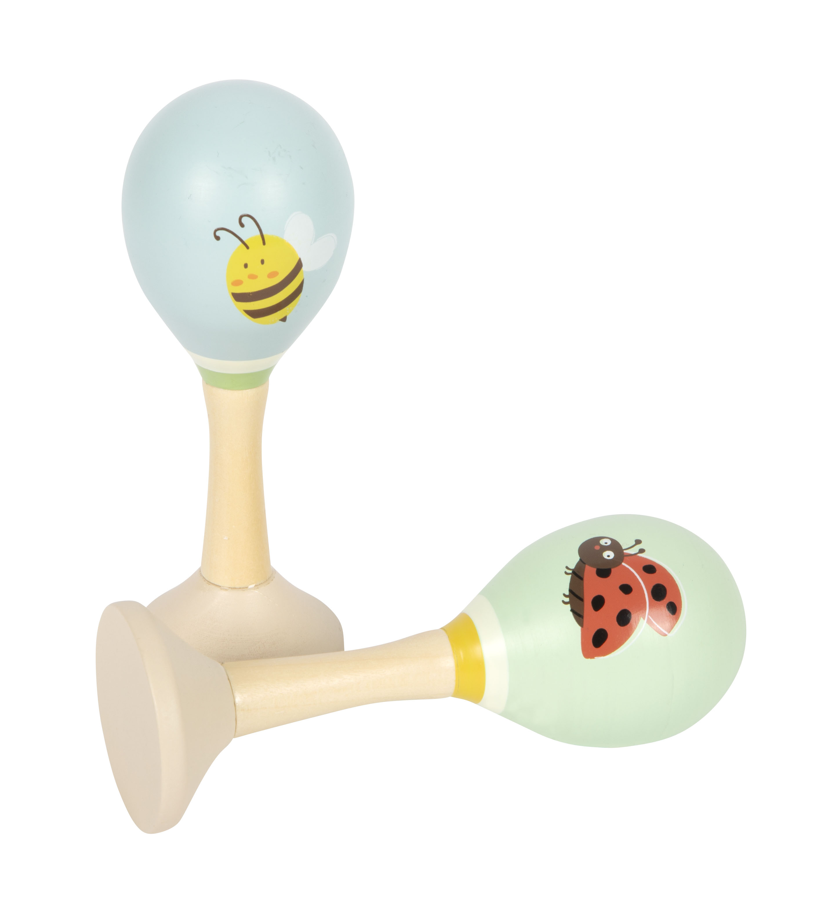 Rassel-Maracas erzeugen fröhliche Geräusche