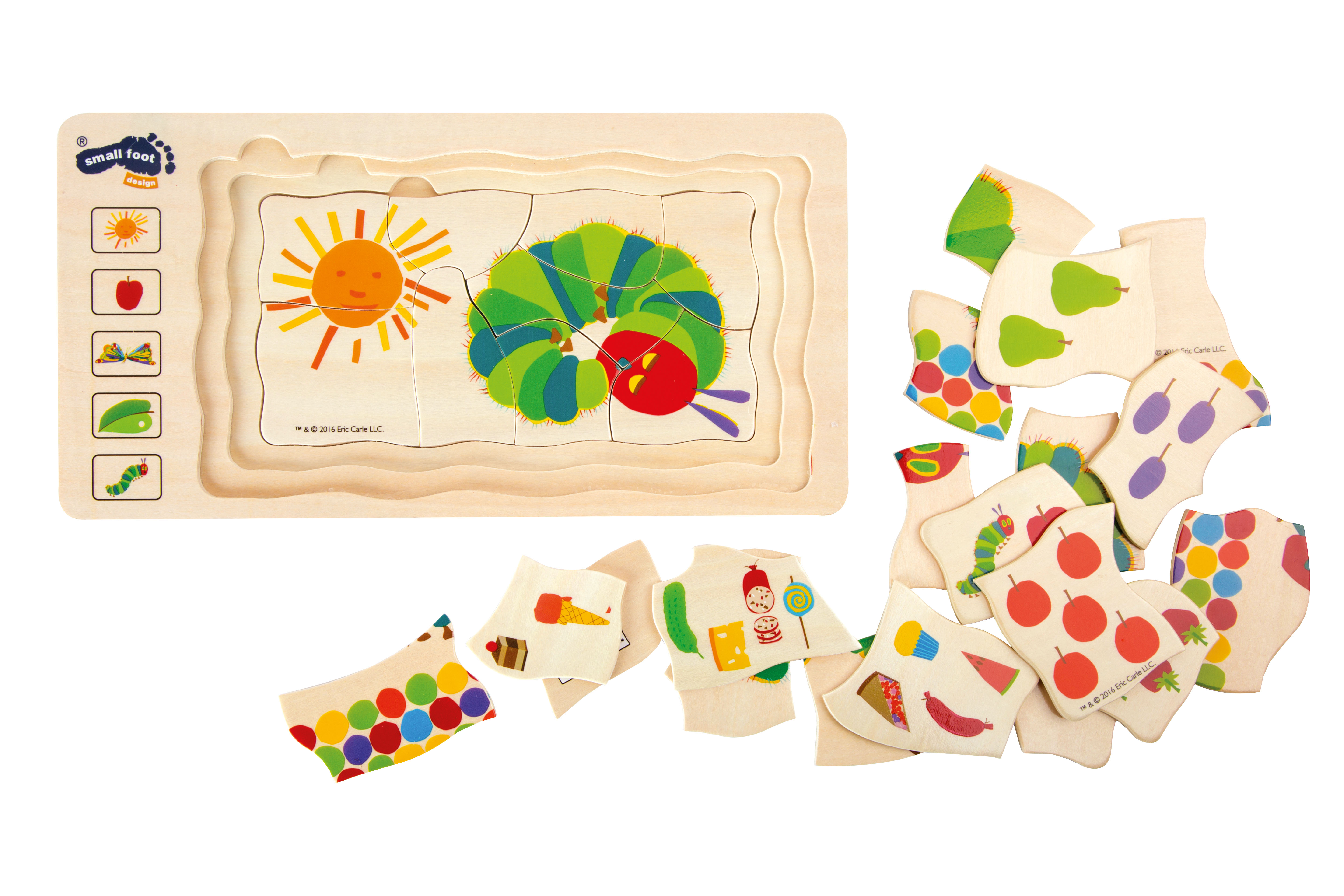 Raupe Nimmersatt Schichtenpuzzle für Kinder