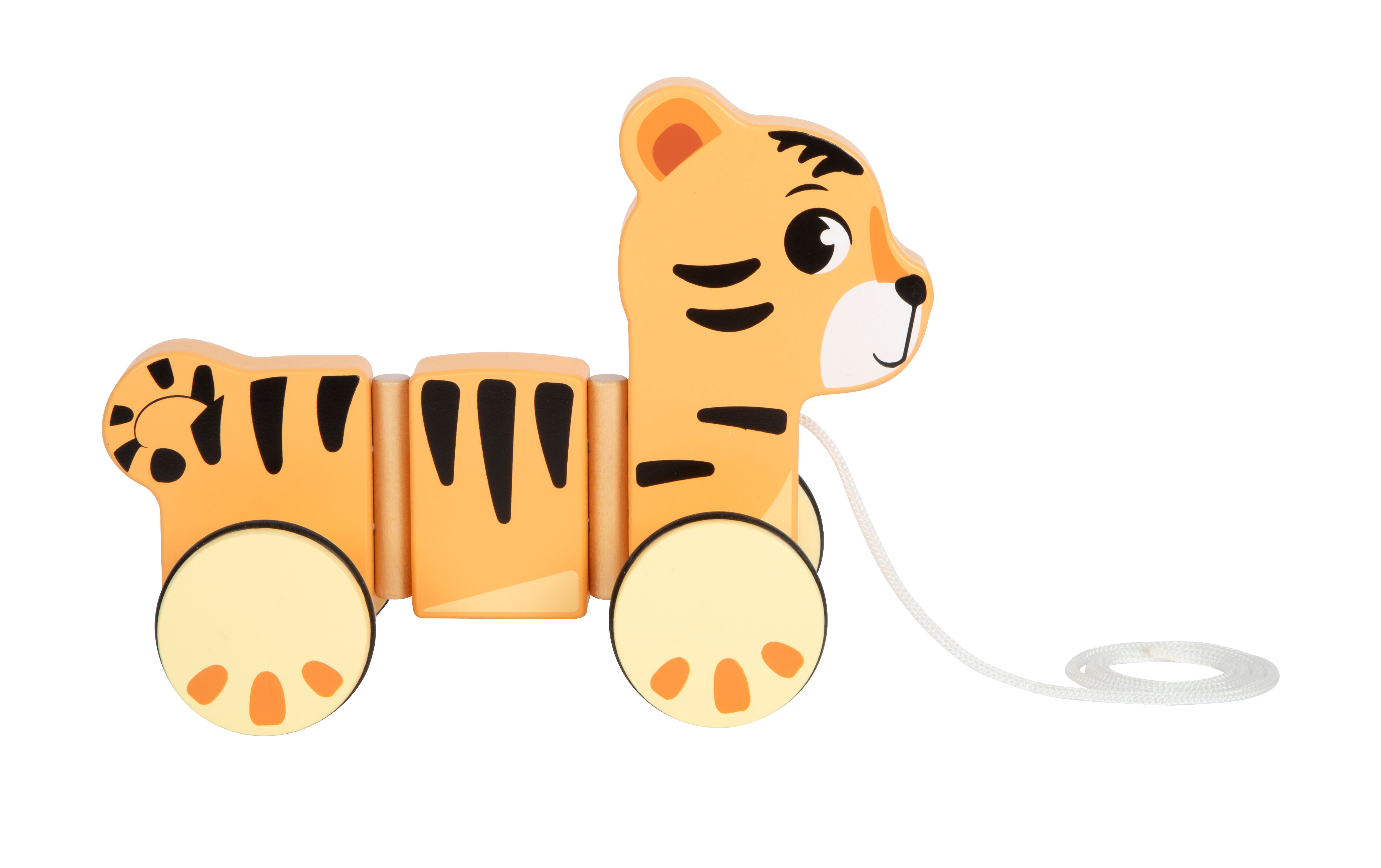 Ziehtiger Safari in Profilansicht