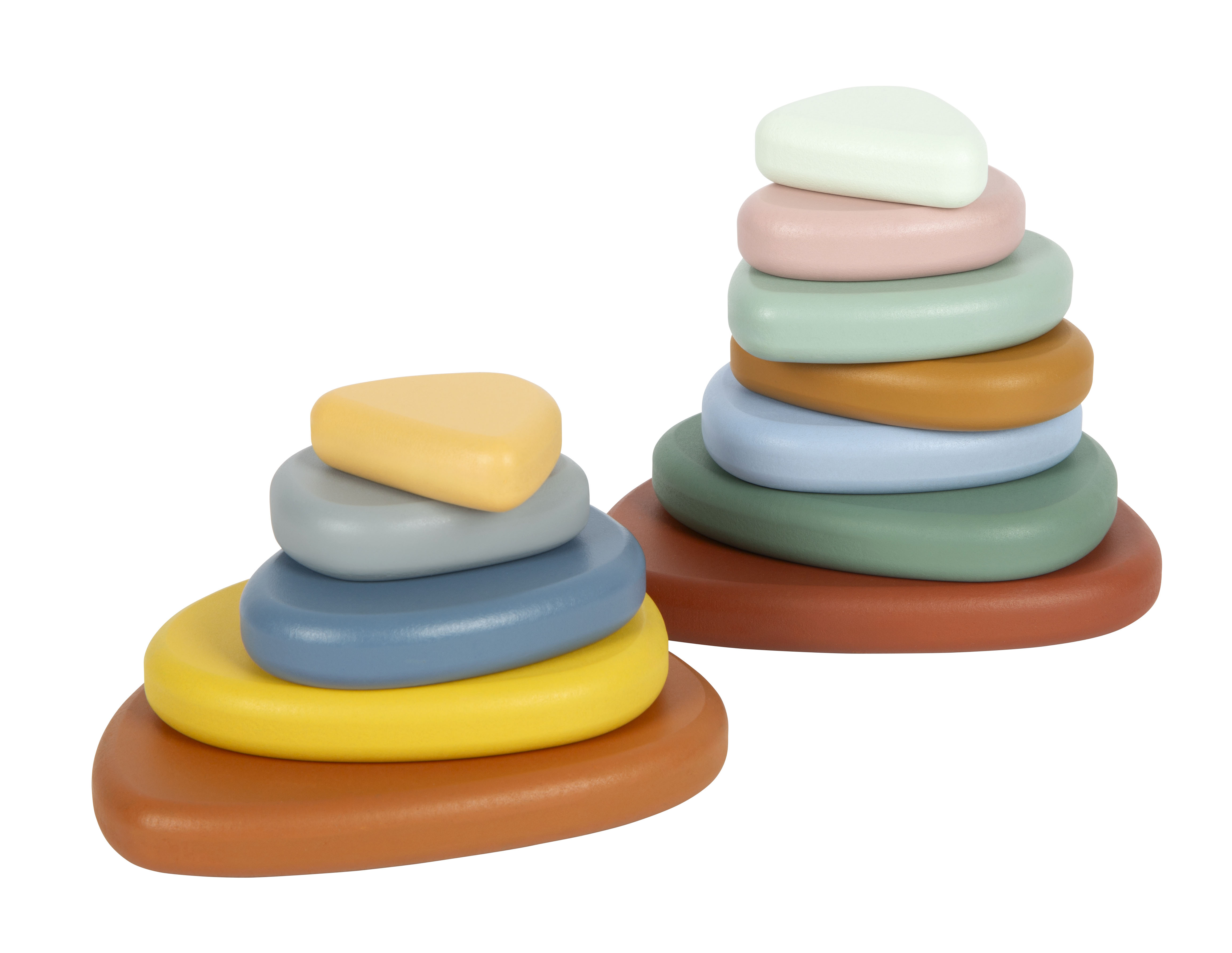 Montessori Balancierspiel Flusssteine Kleine Türme