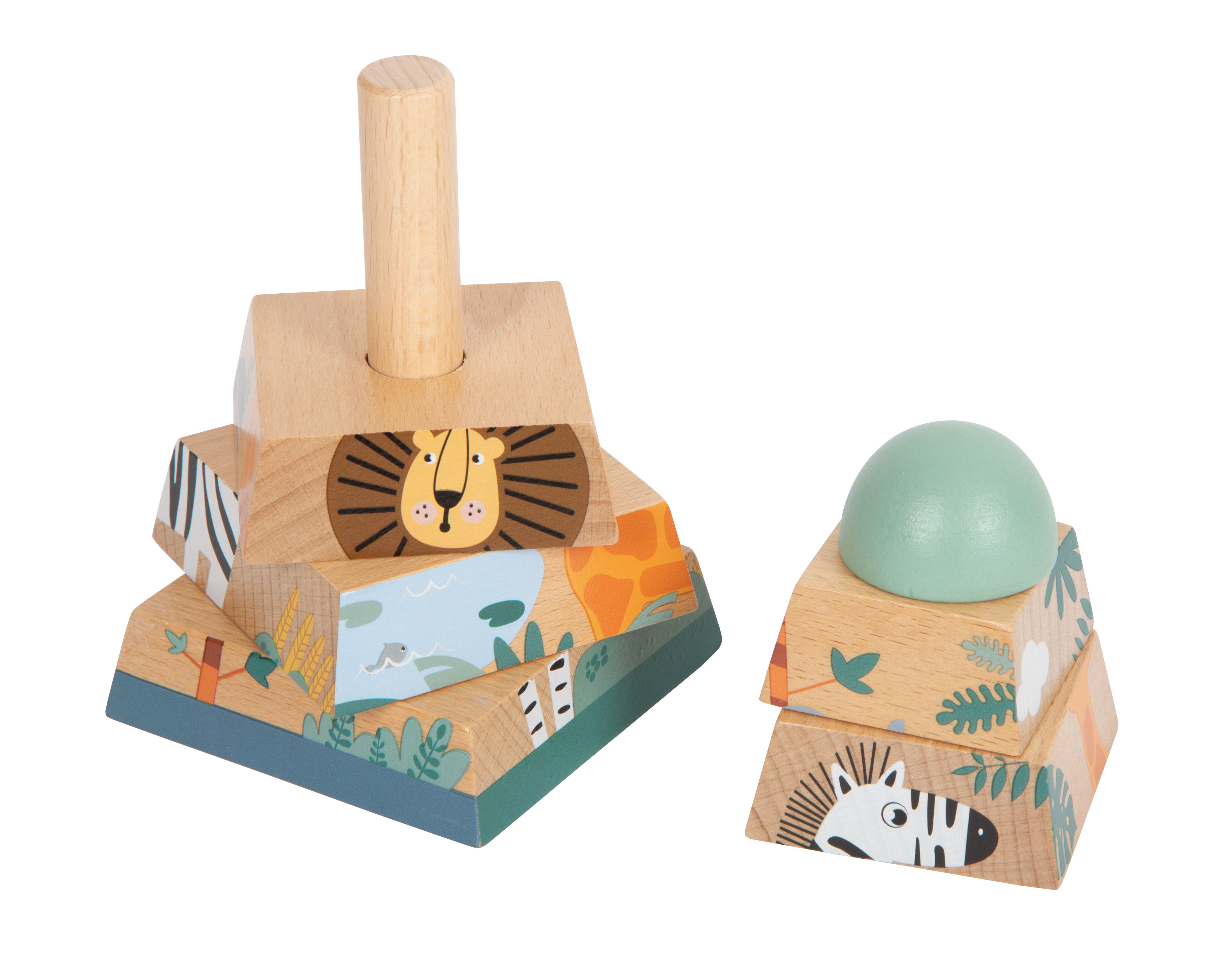 Kinder-Stapelspielzeug aus Holz