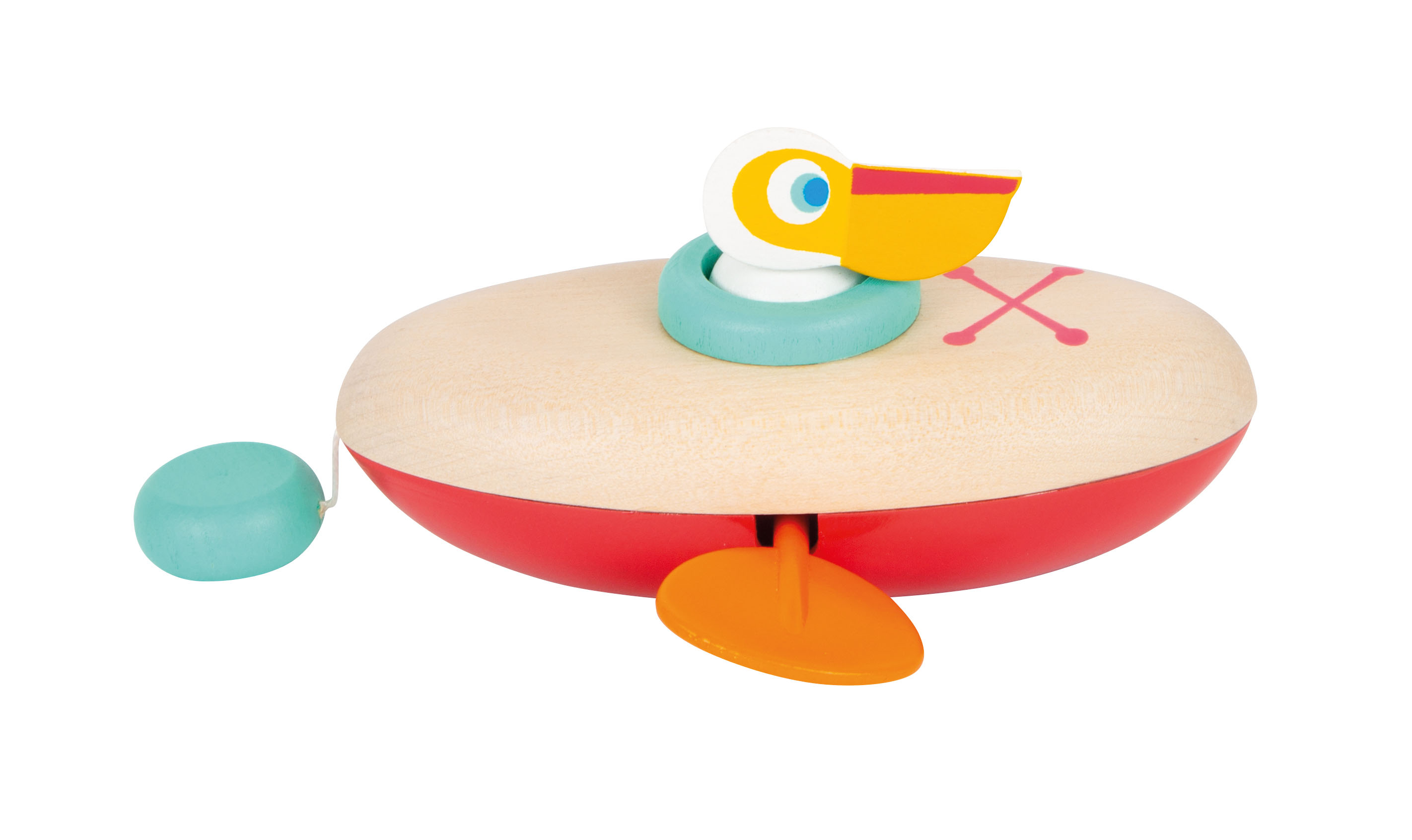 Wasserspielzeug mit Pelikan zum Aufziehen