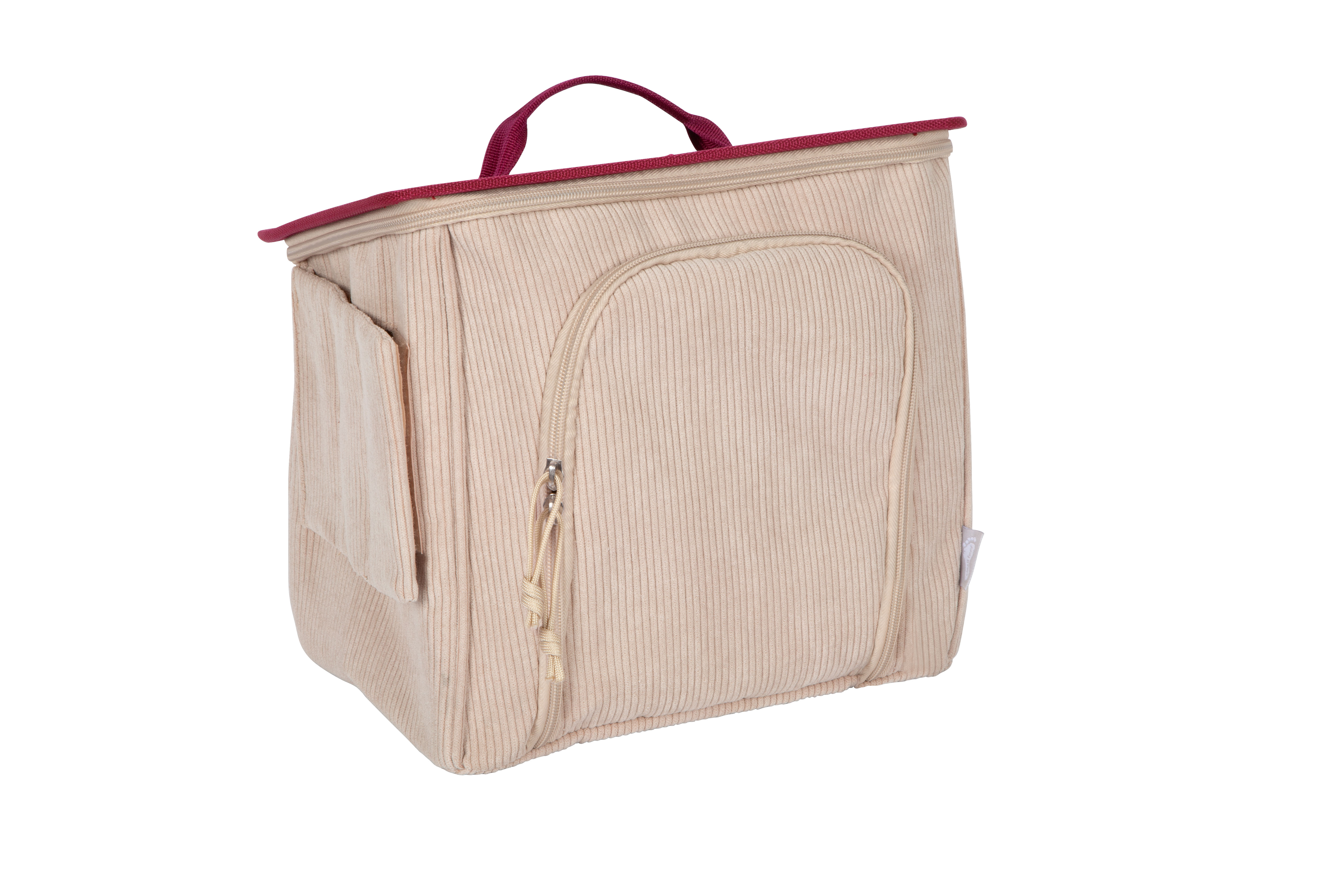 Tasche aus Cord-Stoff in Pferdestall-Format
