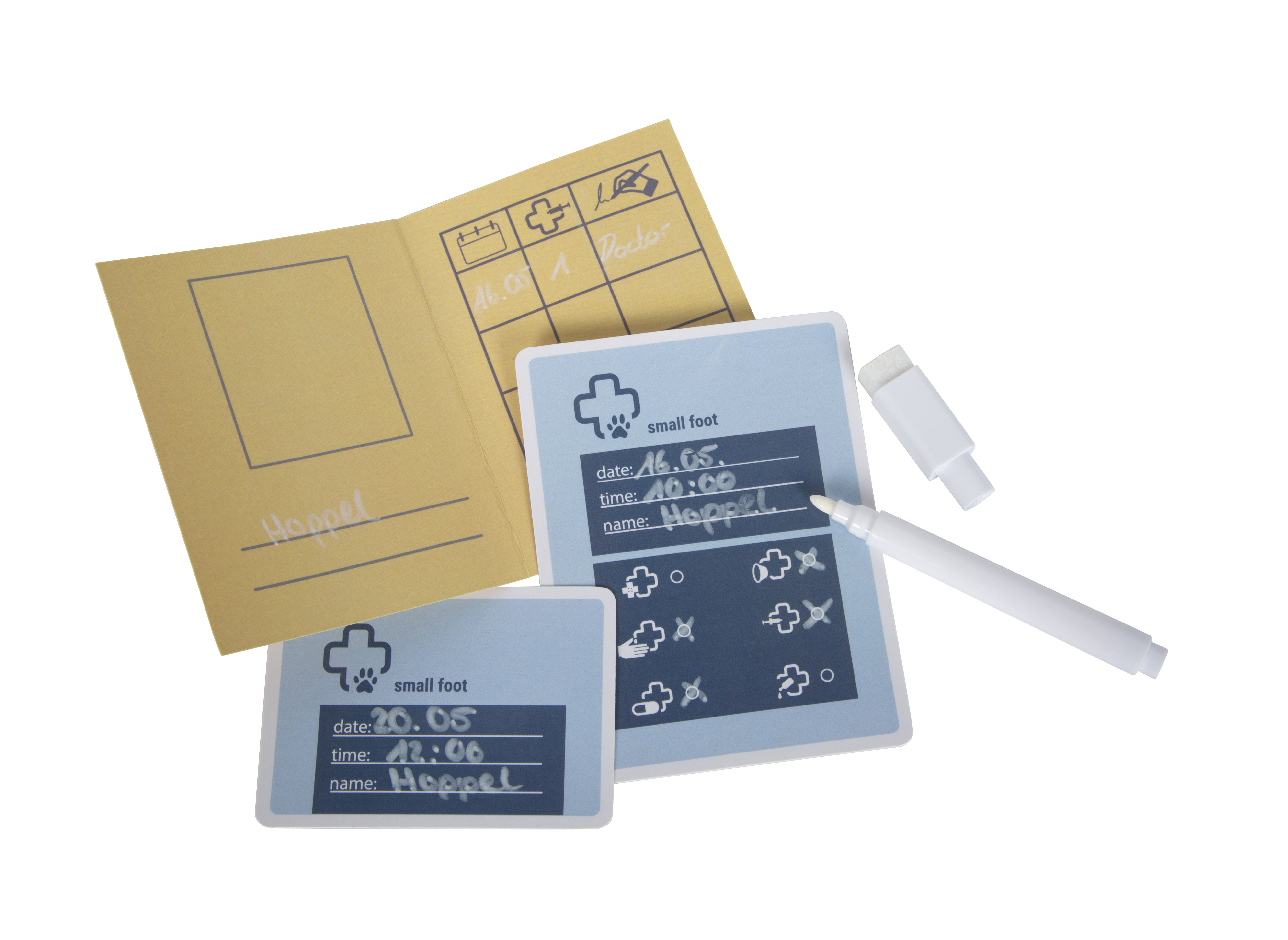 Tierarzt-Tasche mit Impfpass und Terminkarte