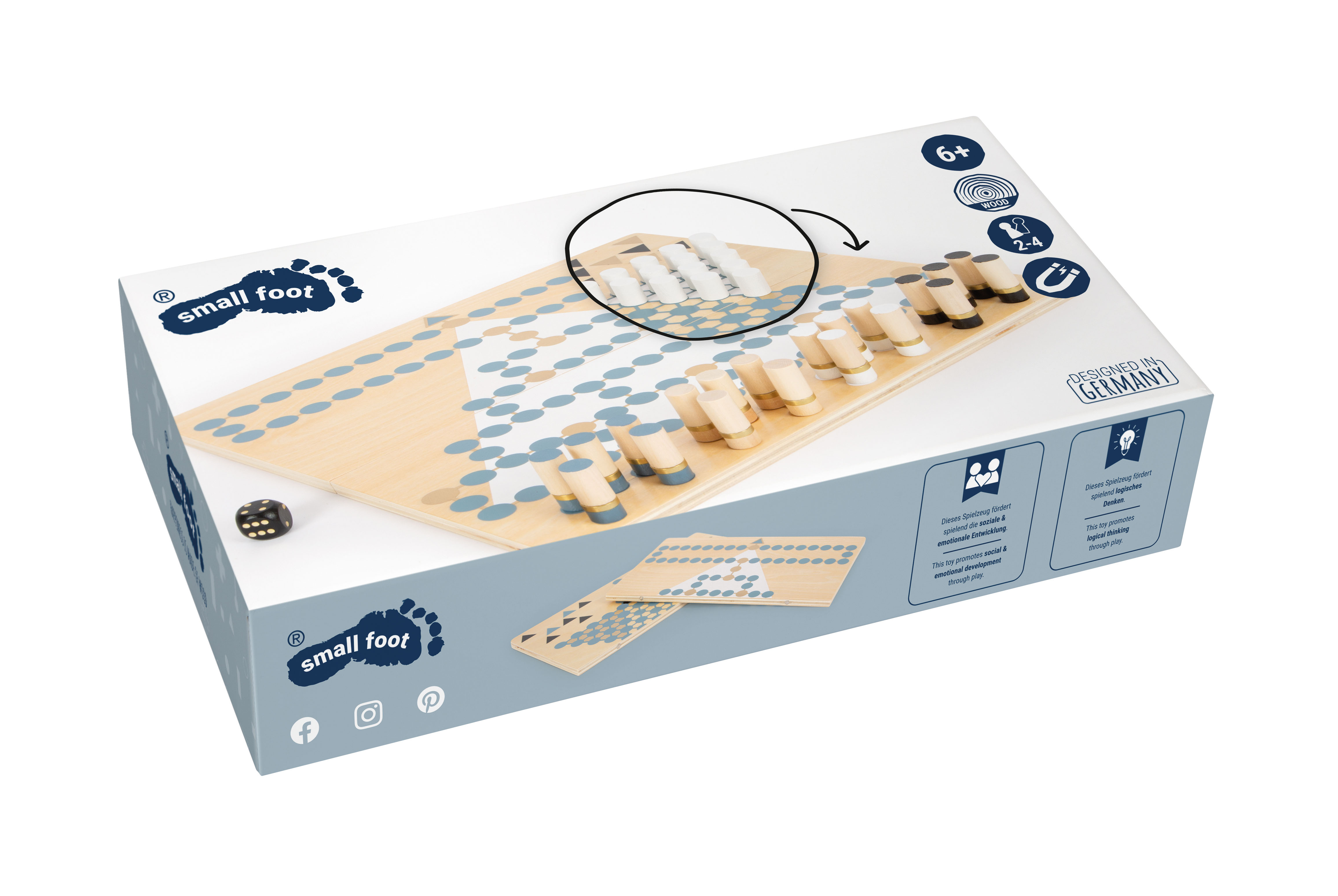 Barrikade und Halma „Gold Edition“ für Kinder