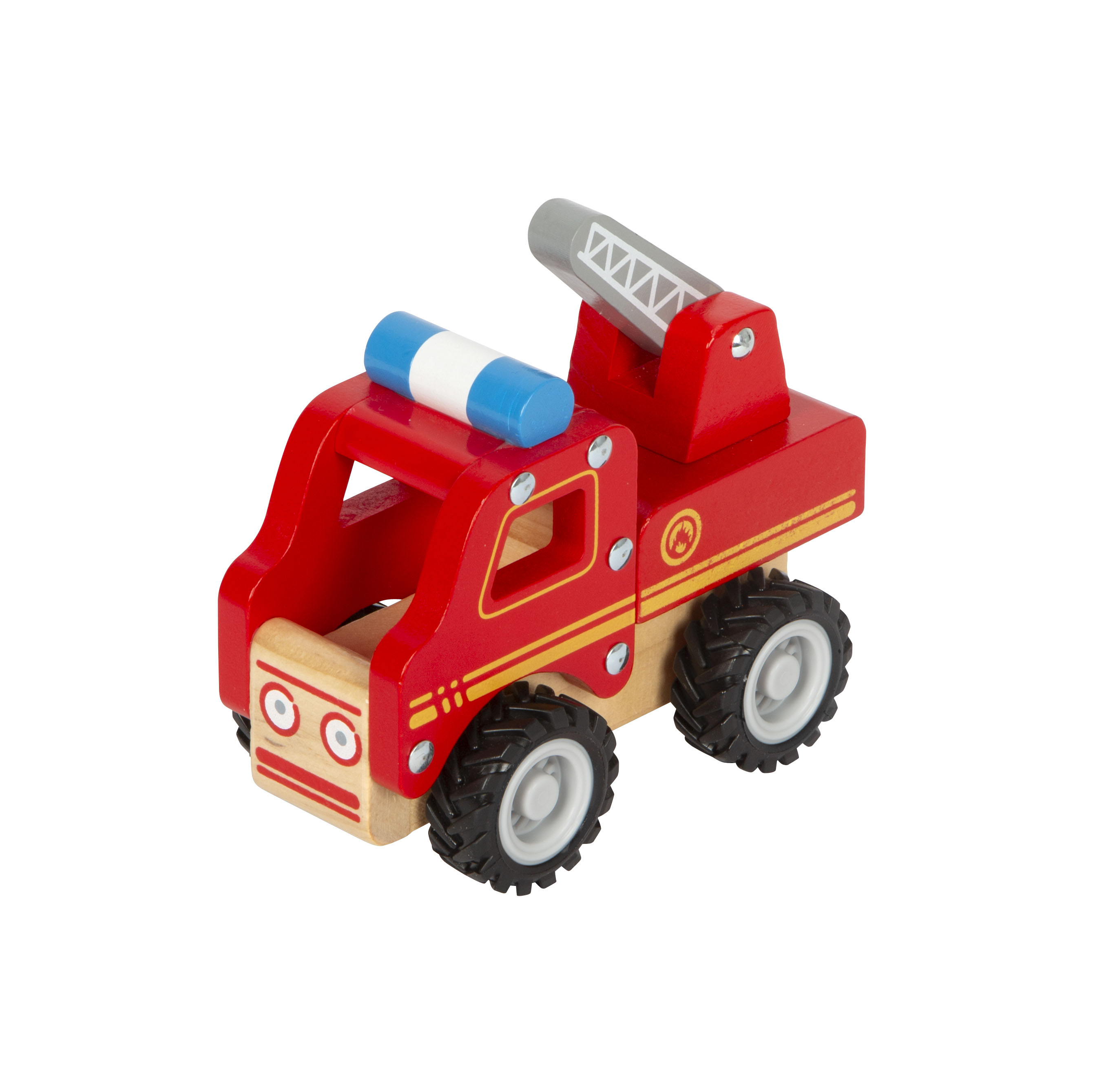 Holzspielzeug, Feuerwehr, Auto, Holzauto, Kinderwagen