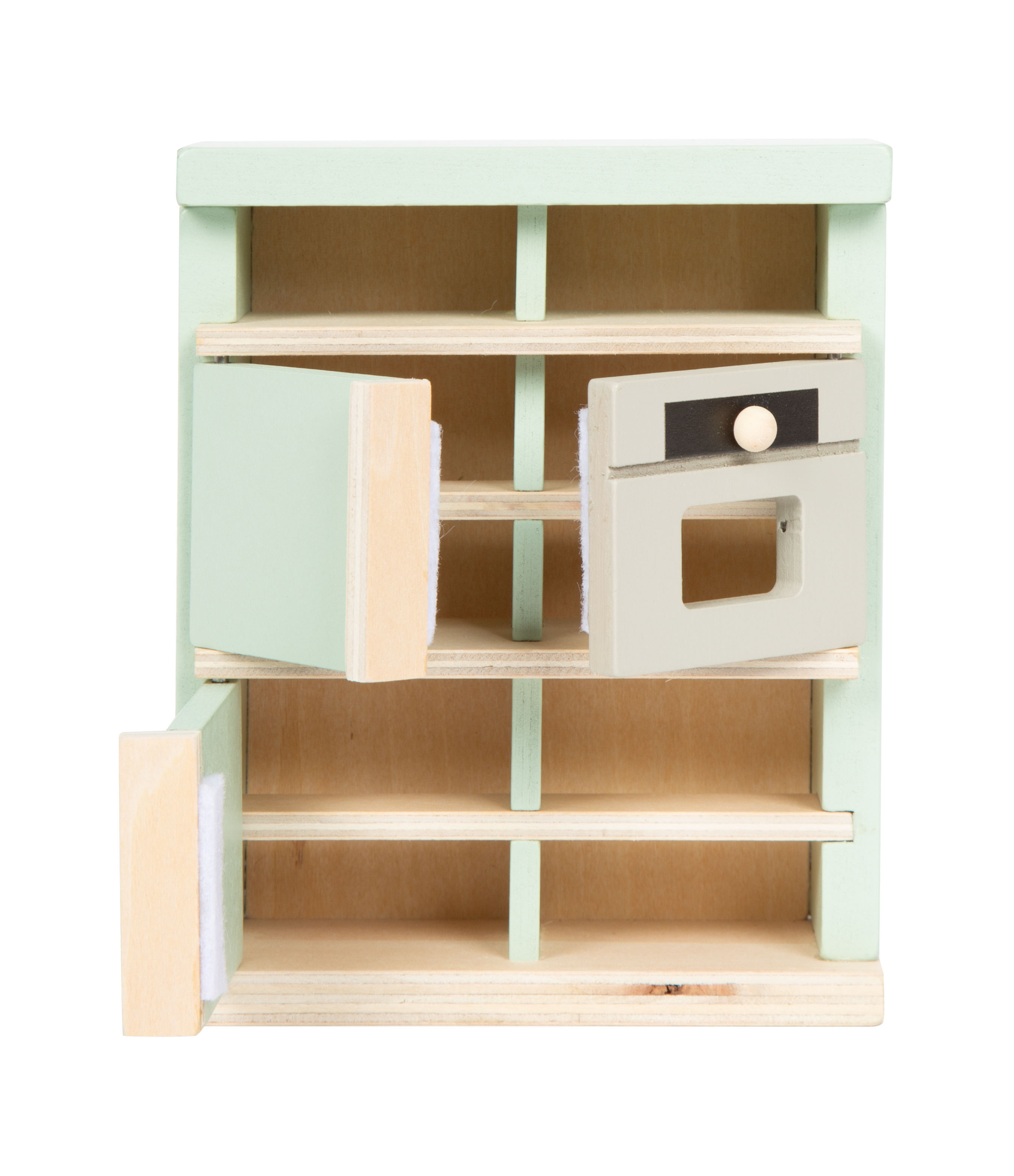 Küchenschrank aus Holz für Puppenhaus
