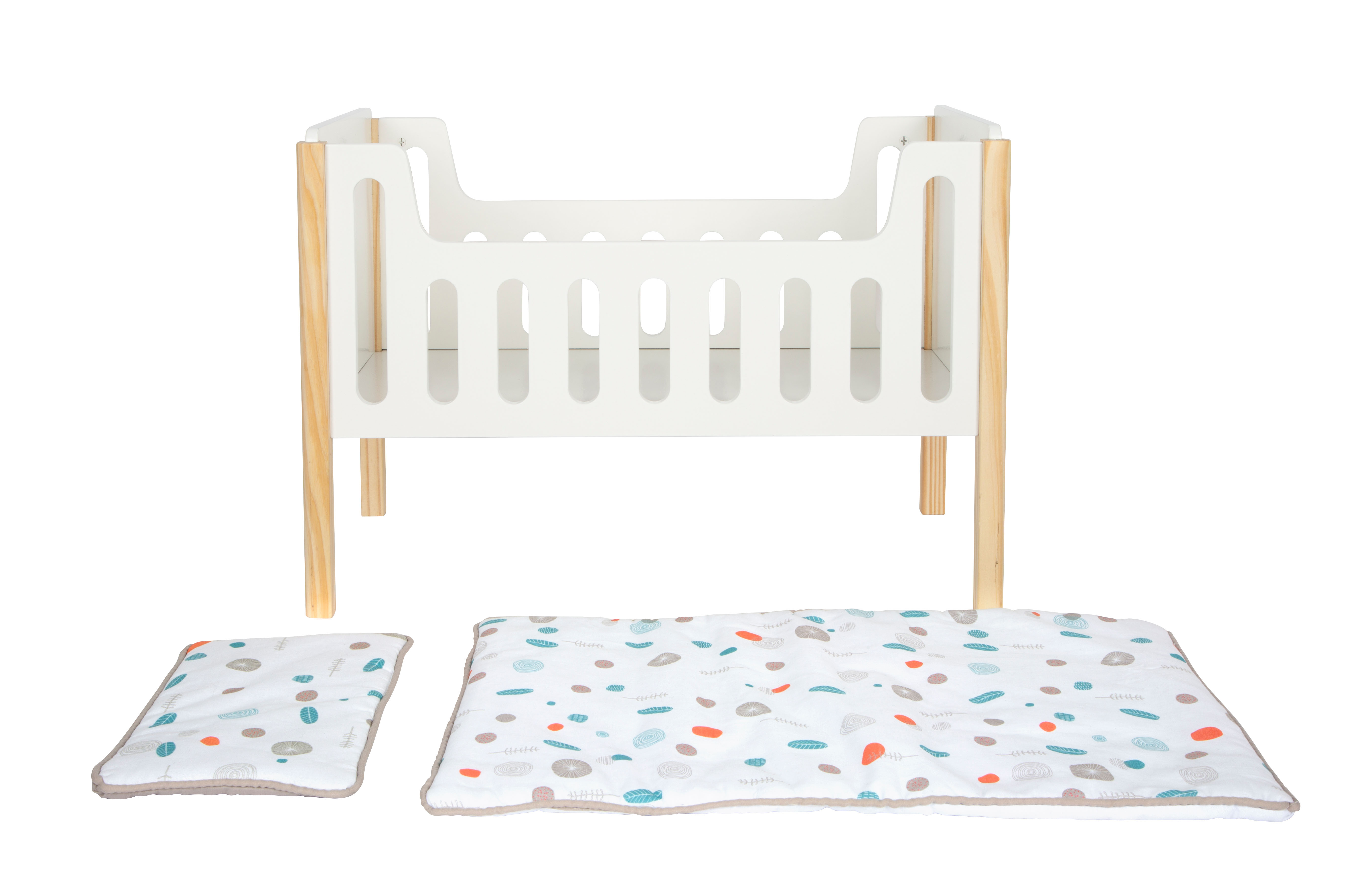 Puppenbett mit Bettwäsche für Kinder