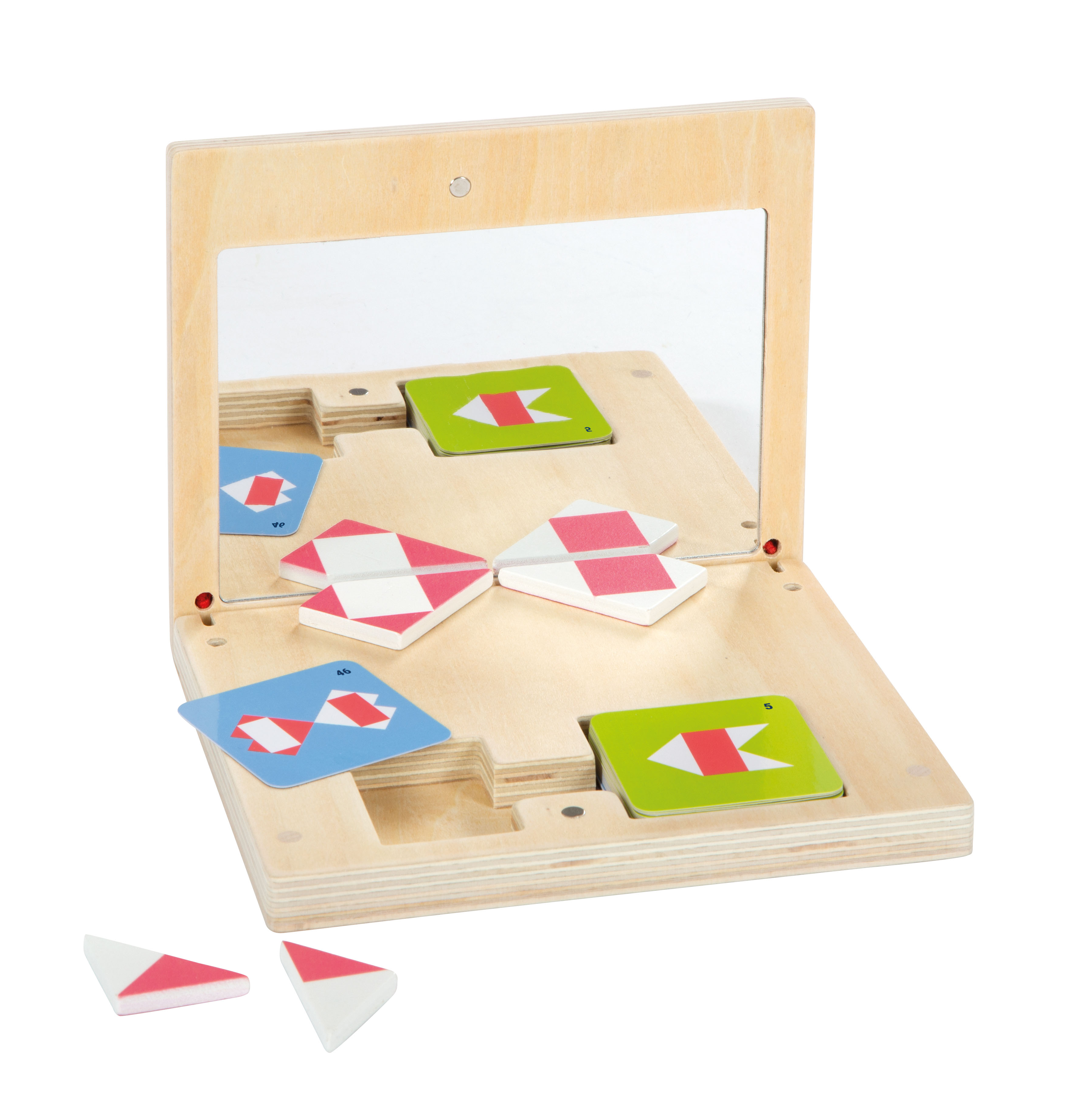 Symmetriespiel mit Spiegel „Educate“ für Kinder