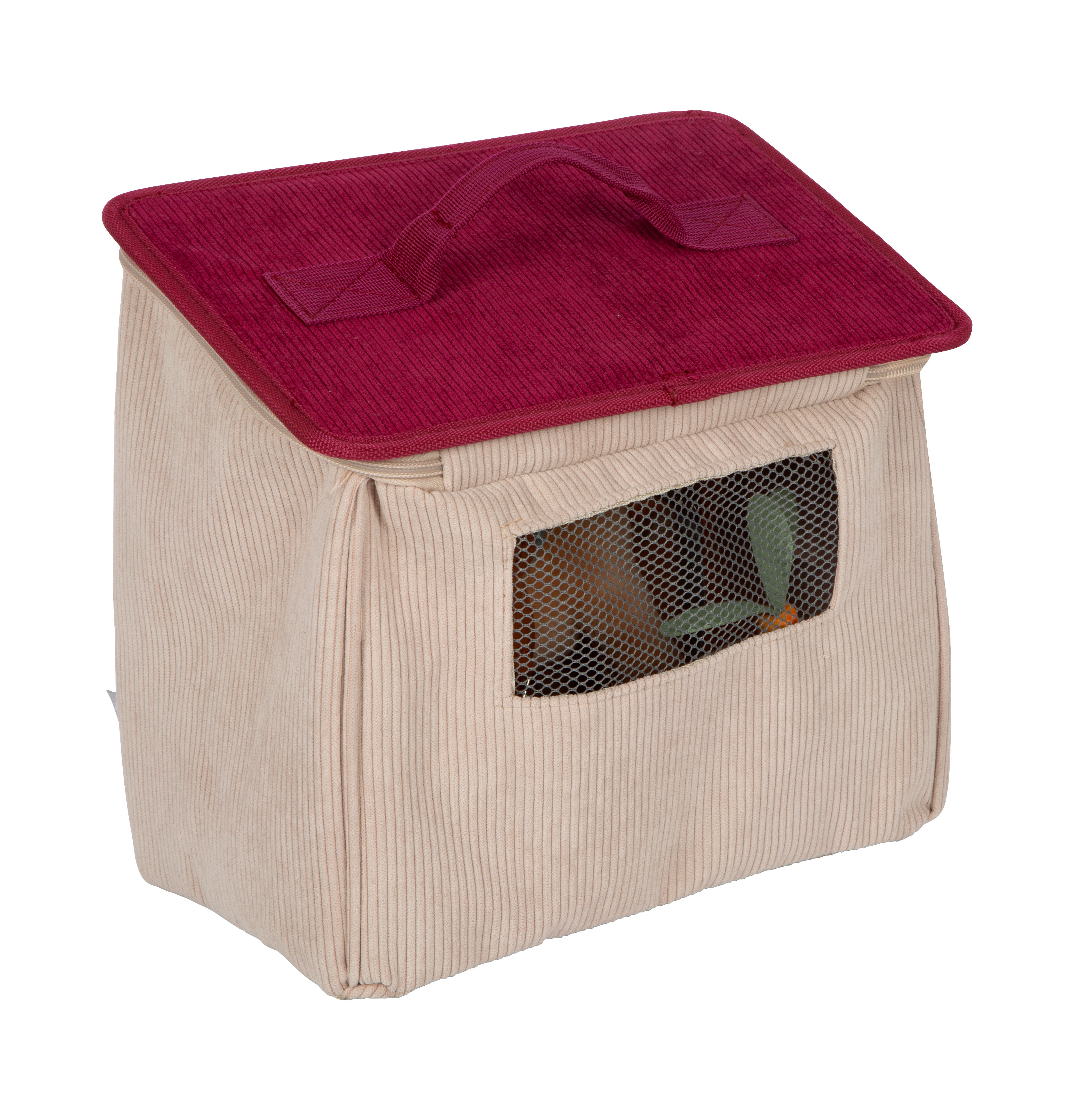 Sichtfenster an Cordtasche