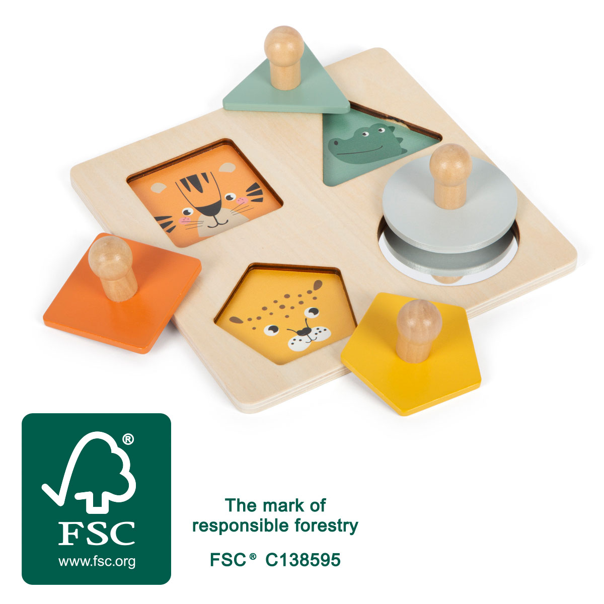 Montessori Setzpuzzle Formen und Motive