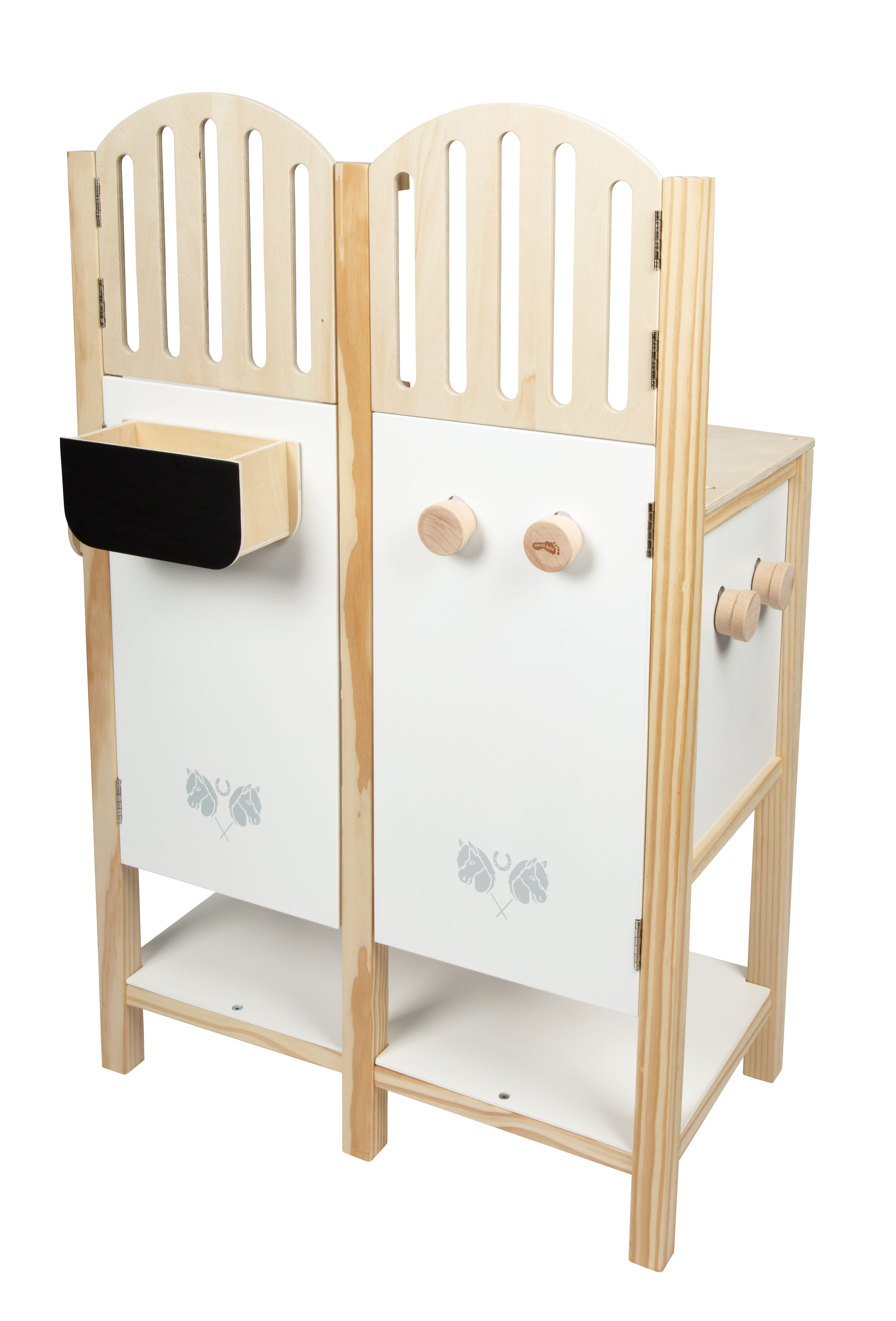 Steckenpferd Pferdestall aus Holz mit Platz für zwei Hobby Horses